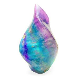 Fluorite flame crystal
