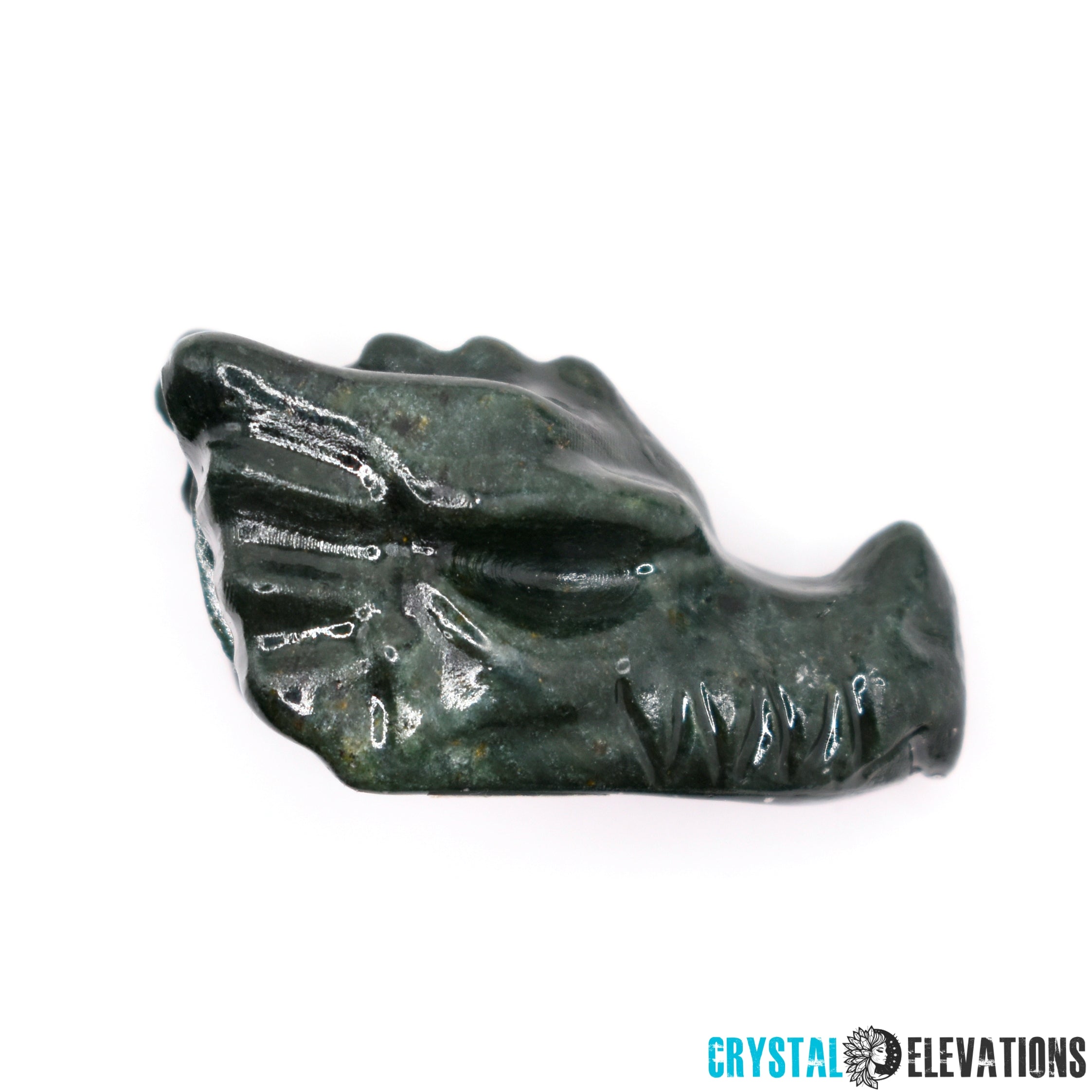 Dragon Head Stone Carvings (Yooperlite, Green Jasper, Red Que Sera)