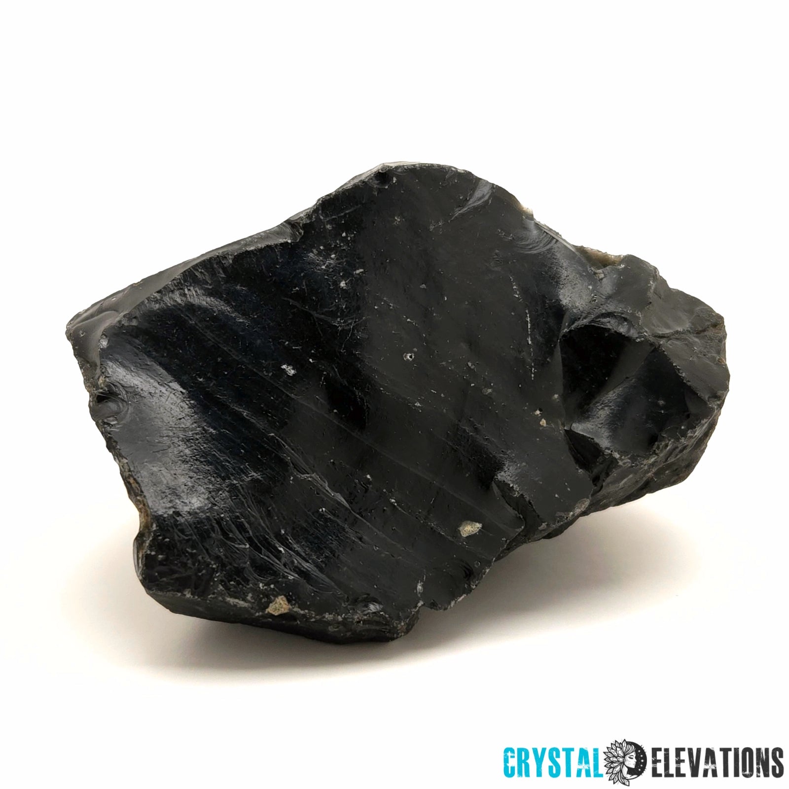 Gray Banded Black Obsidian from Oregon, 353g