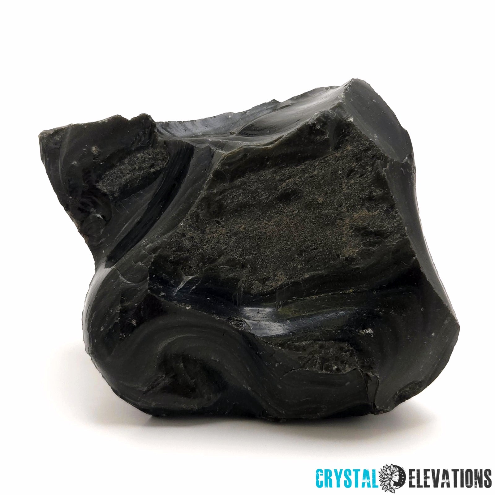 Banded Black Obsidian from Oregon, 781g