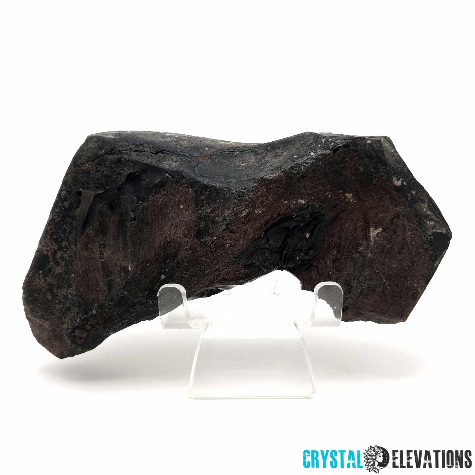 Gray Banded Black Obsidian from Oregon, 503.6g, Display Piece