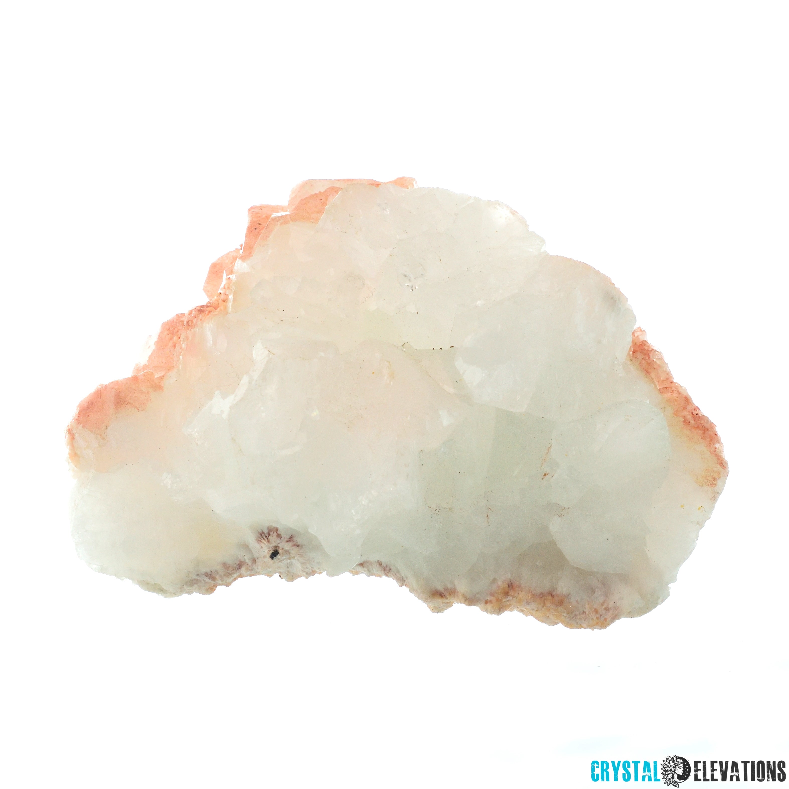 Apophyllite with Peach Stillbite Large Rough Crystal