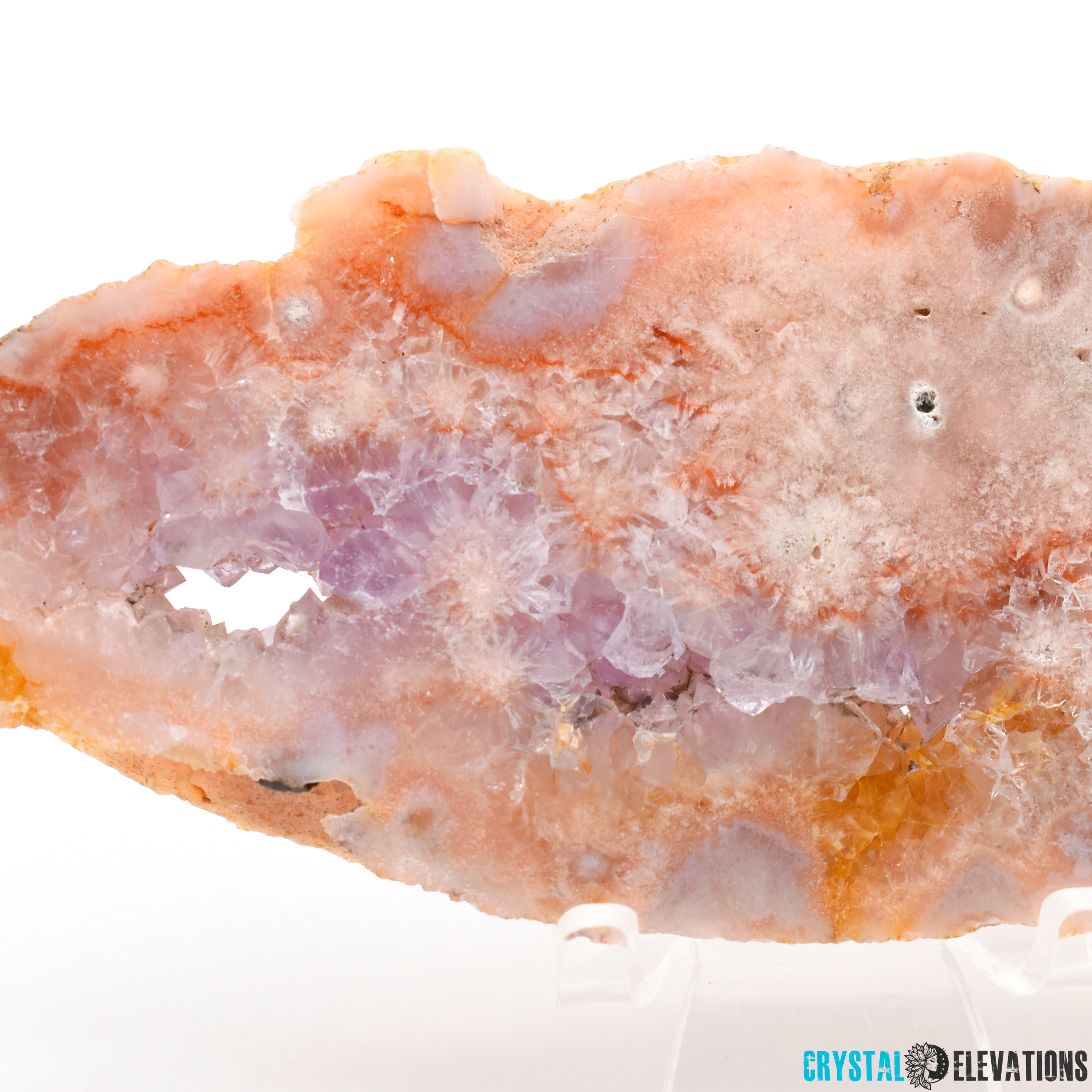 Pink Amethyst Slab with "Fairy Window" Portal - 6 inch Length