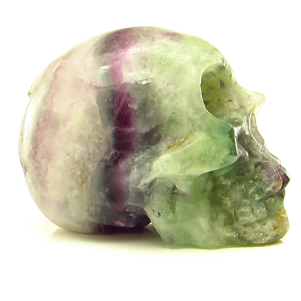 Rainbow Fluorite Skull with Vugs