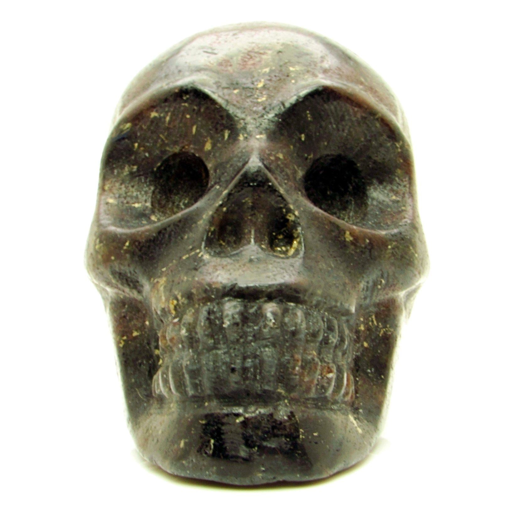 Arfvedsonite and Garnet Skull