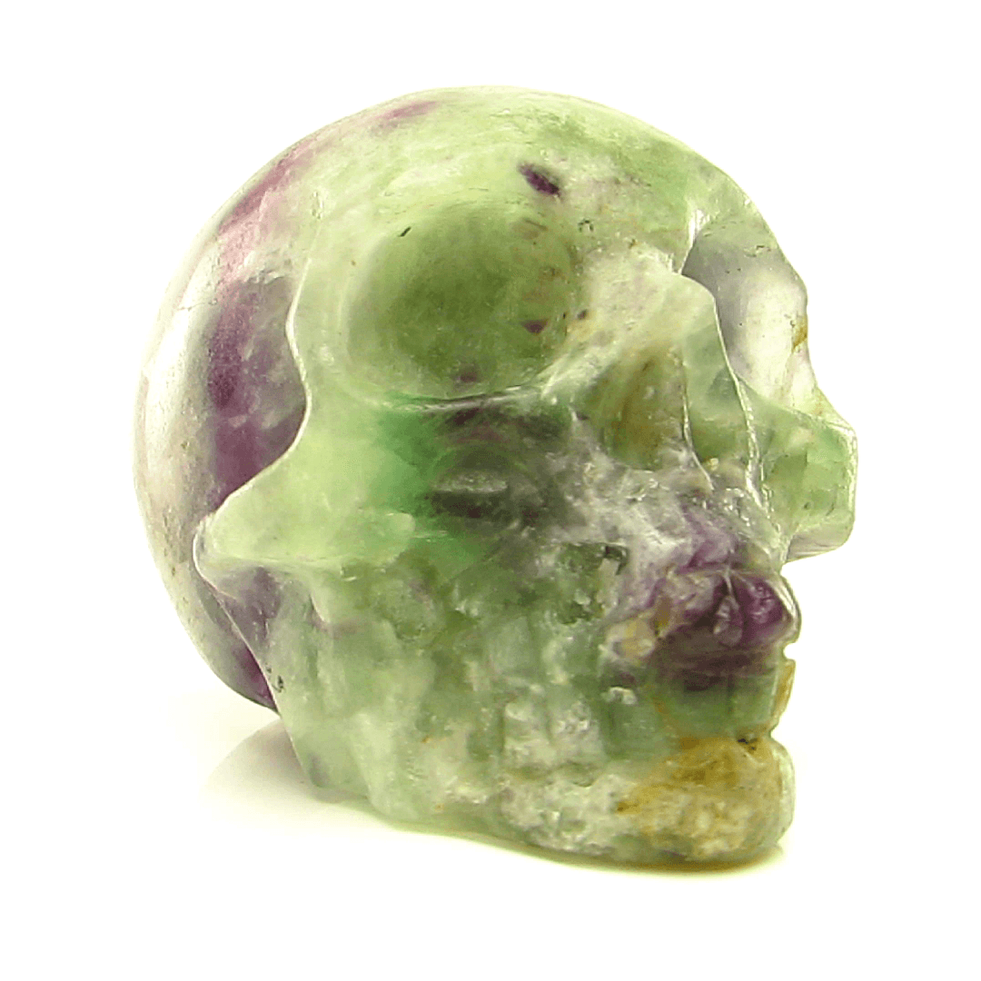 Rainbow Fluorite Skull with Vugs