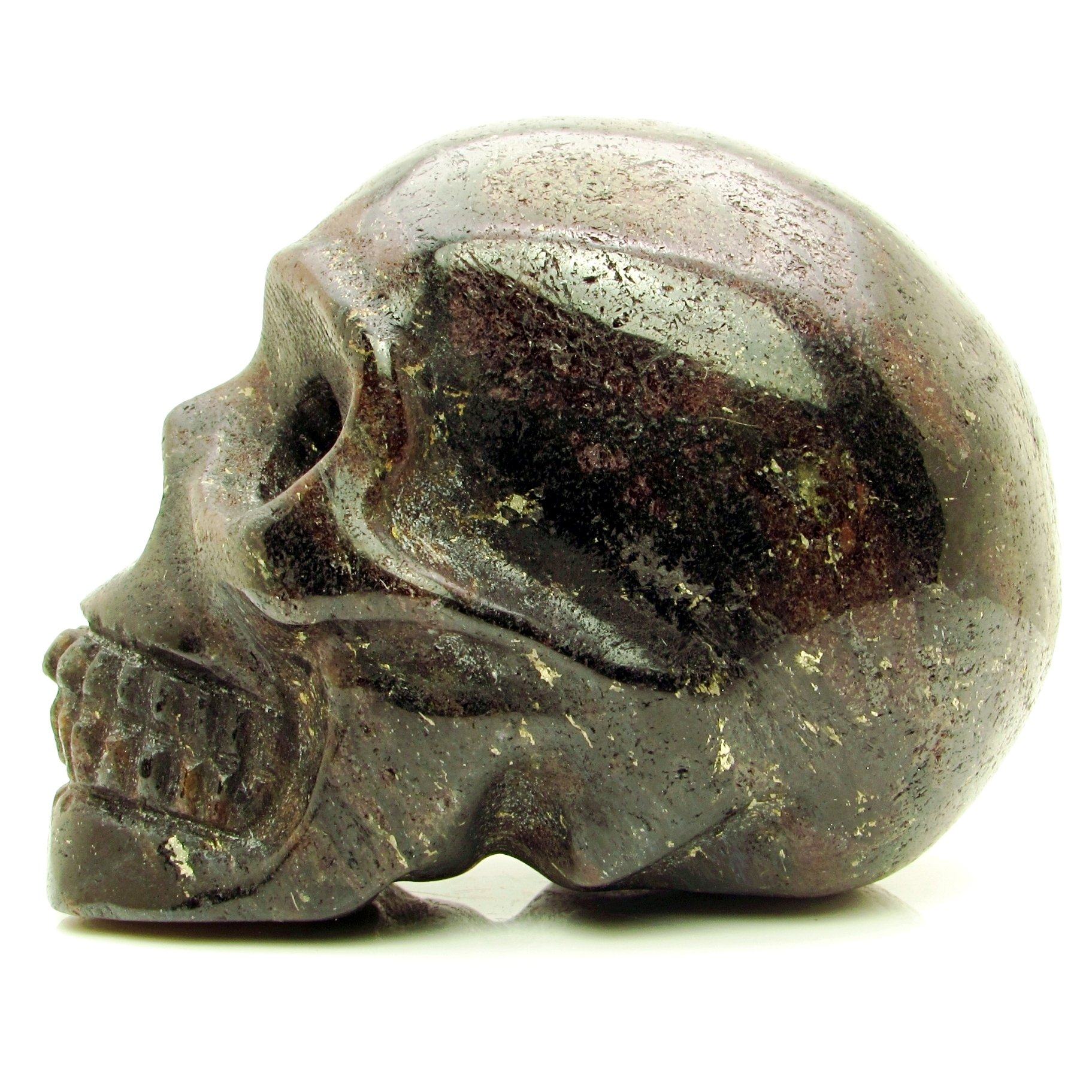 Arfvedsonite and Garnet Skull