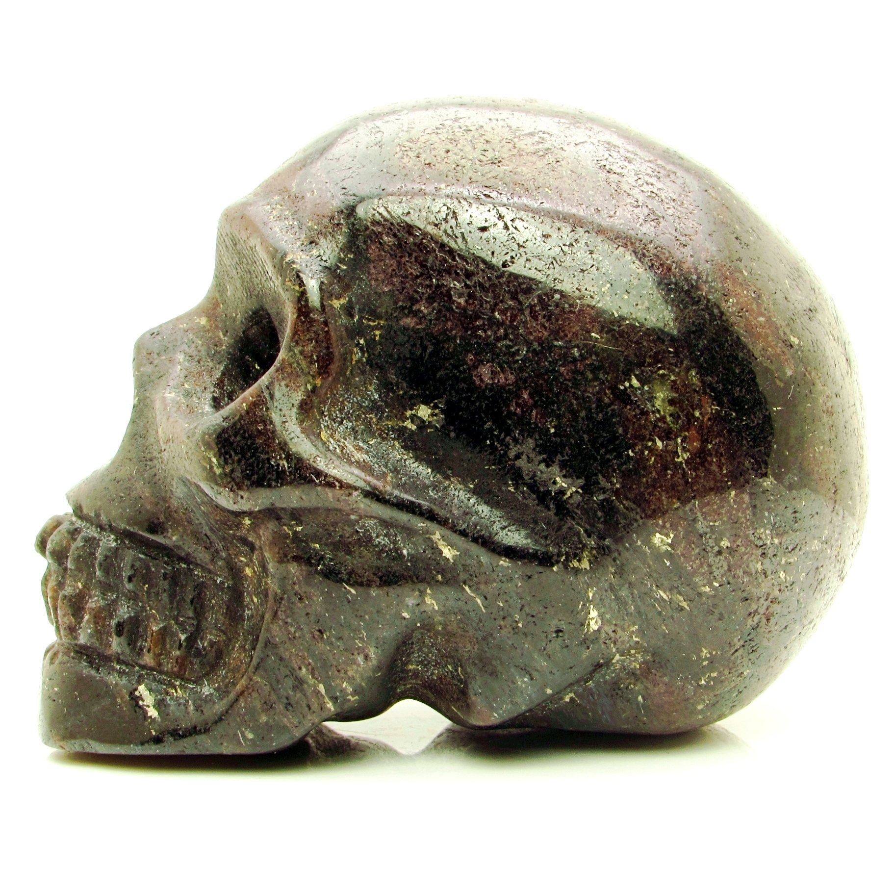 Arfvedsonite and Garnet Skull