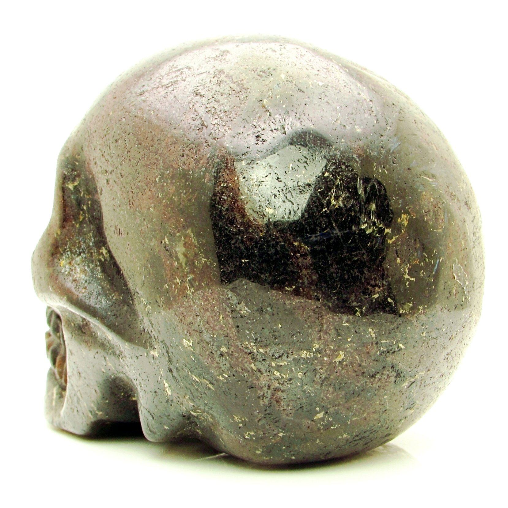 Arfvedsonite and Garnet Skull