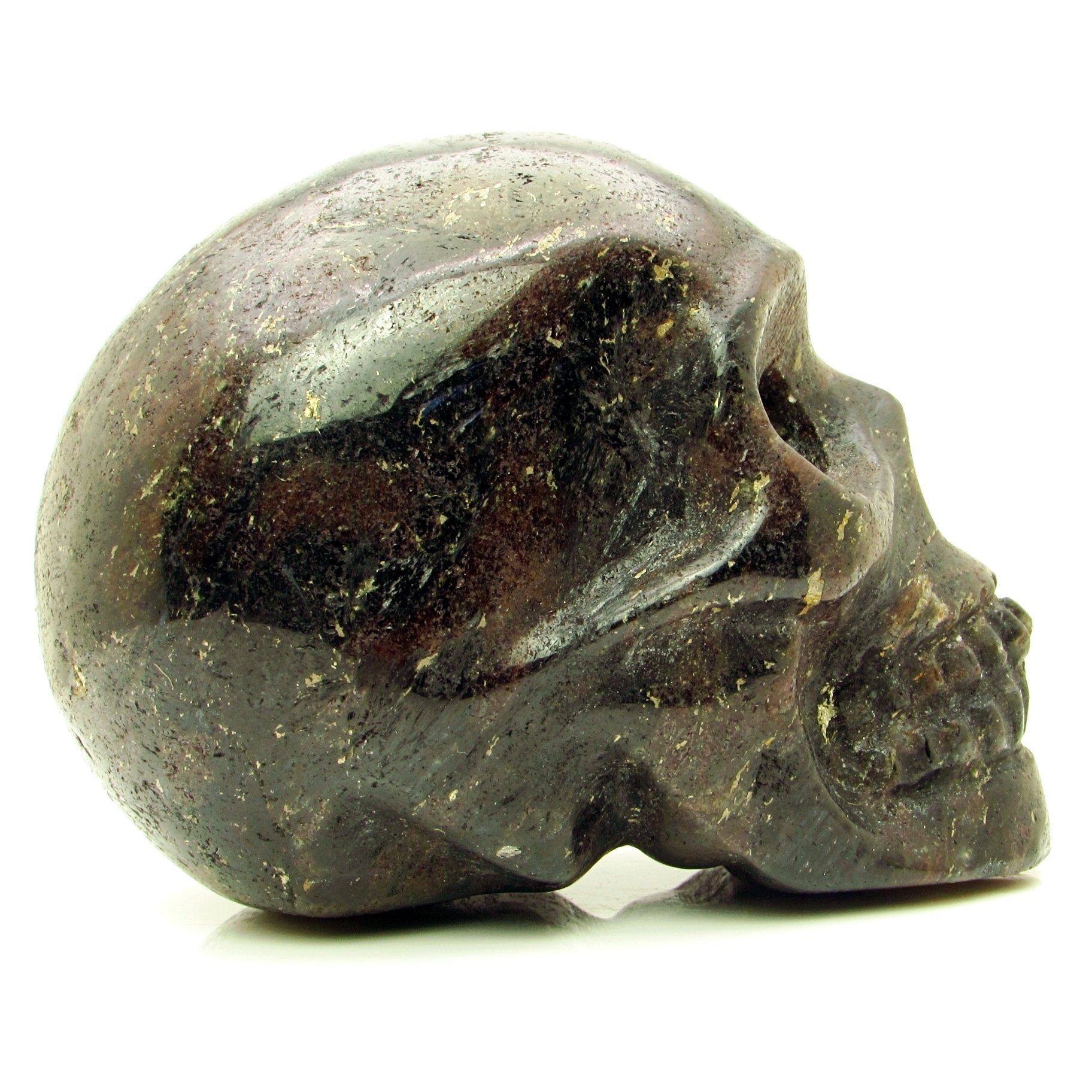 Arfvedsonite and Garnet Skull