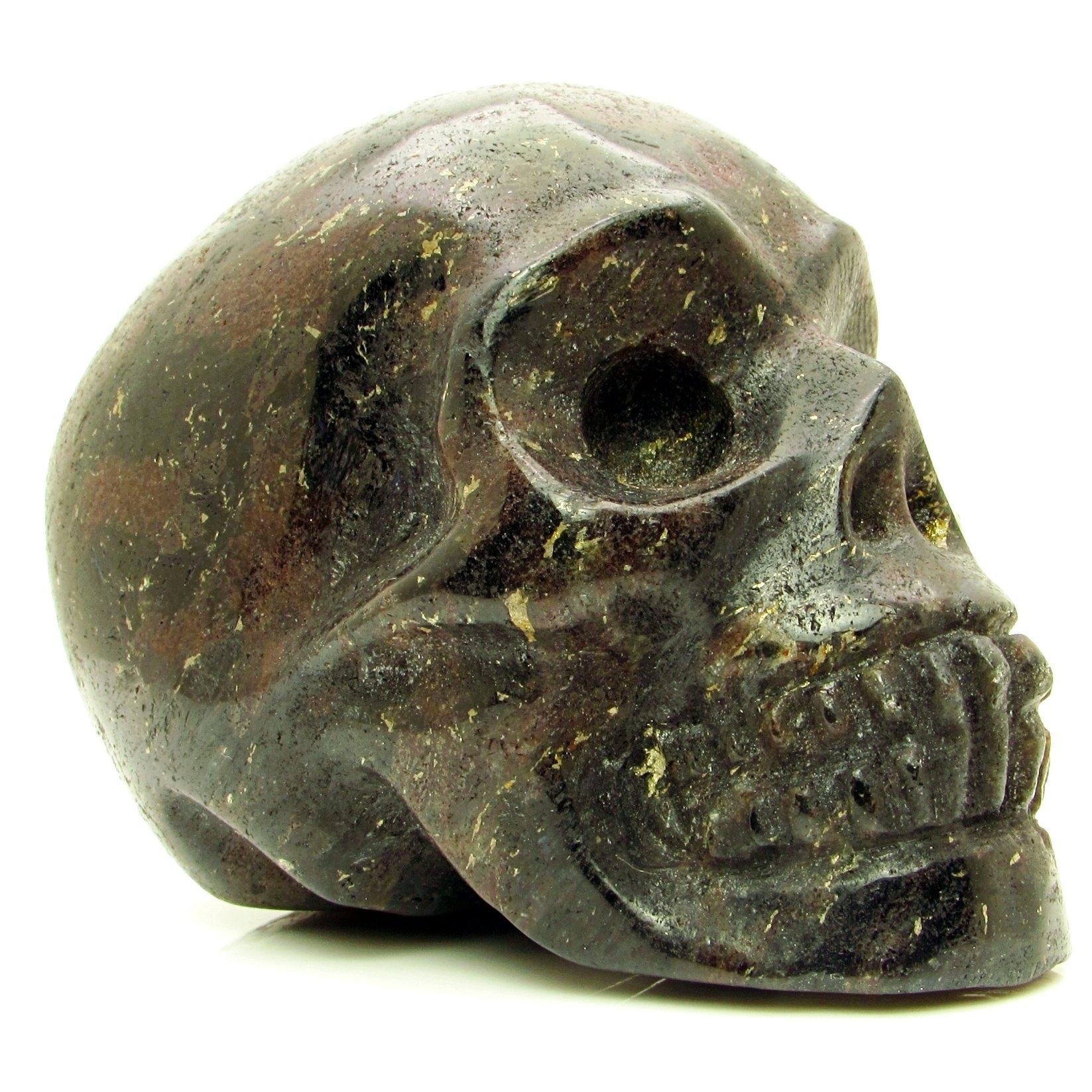 Arfvedsonite and Garnet Skull