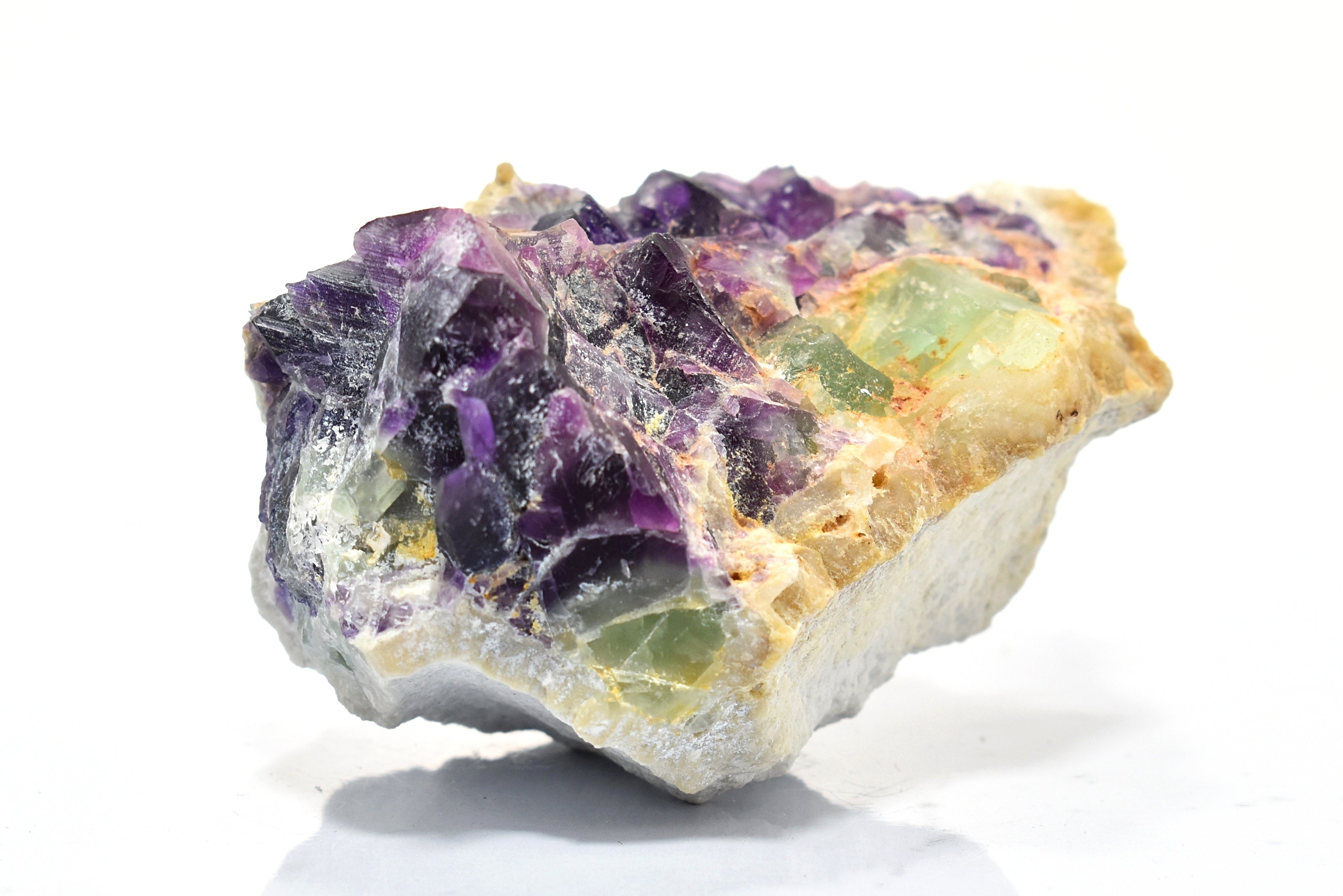 Purple and Green Fluorite Rough Magical Piece