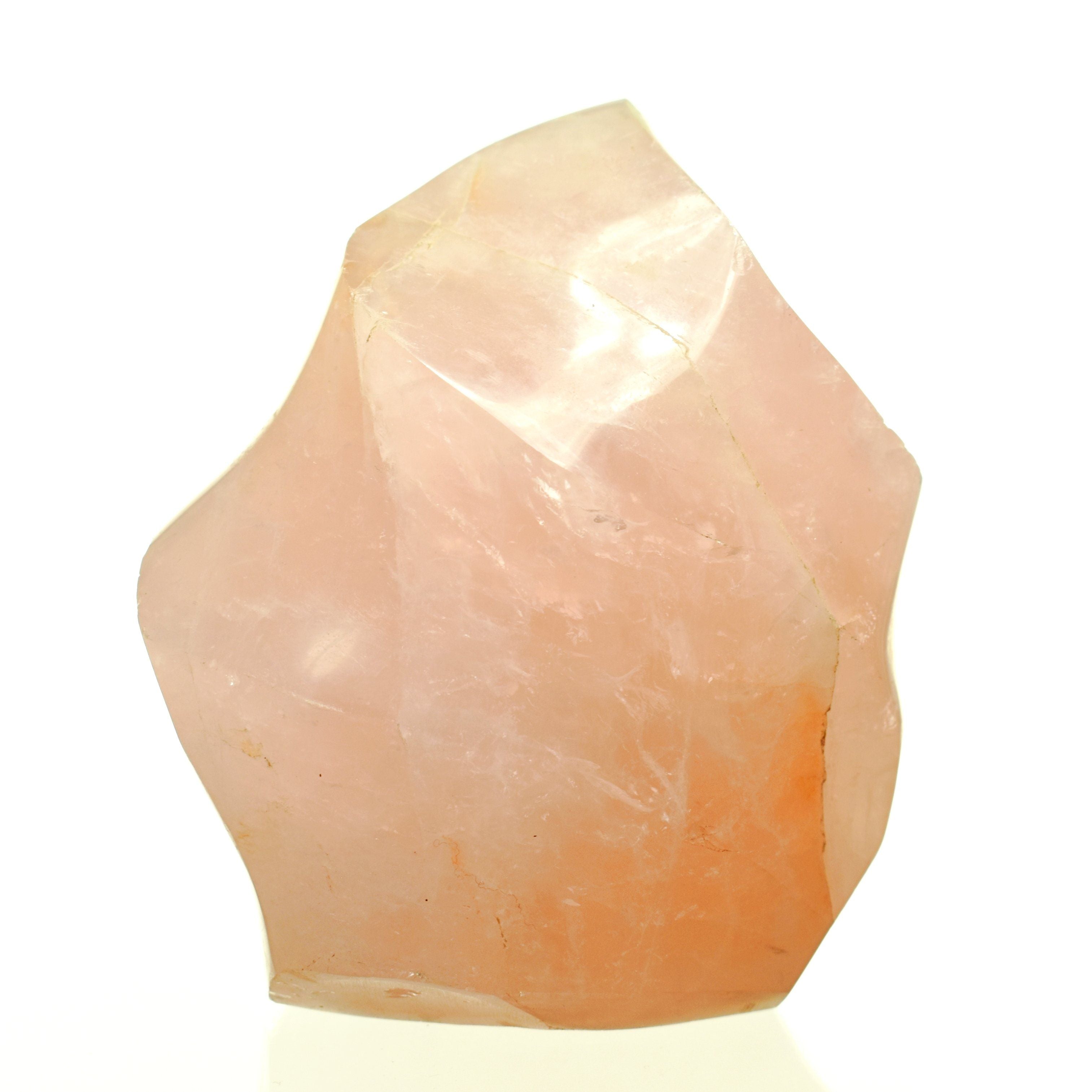 Rose Quartz Freeform Flame - 4.1 in.