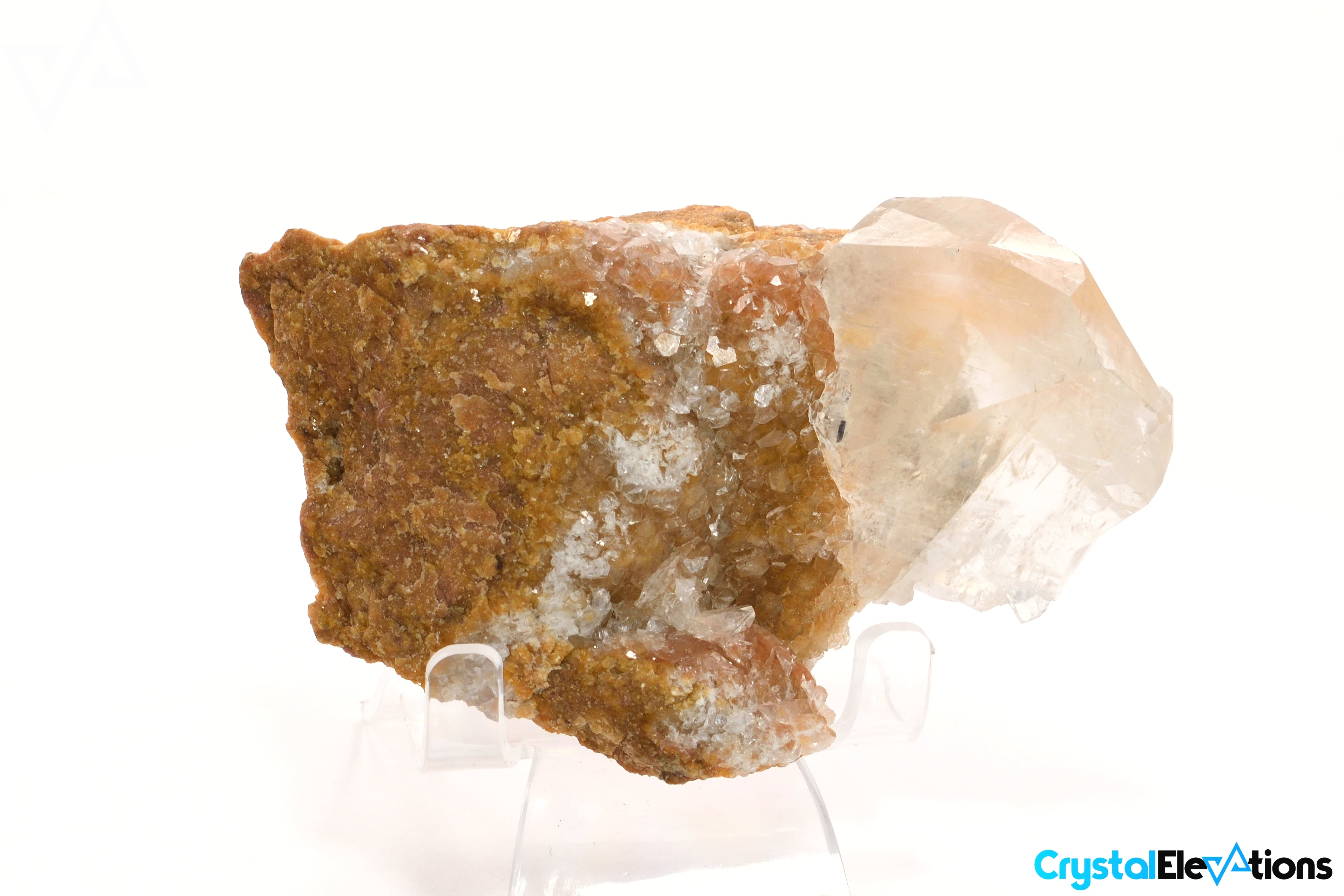 318.2g Rare Rainbow Optical Calcite on Matrix