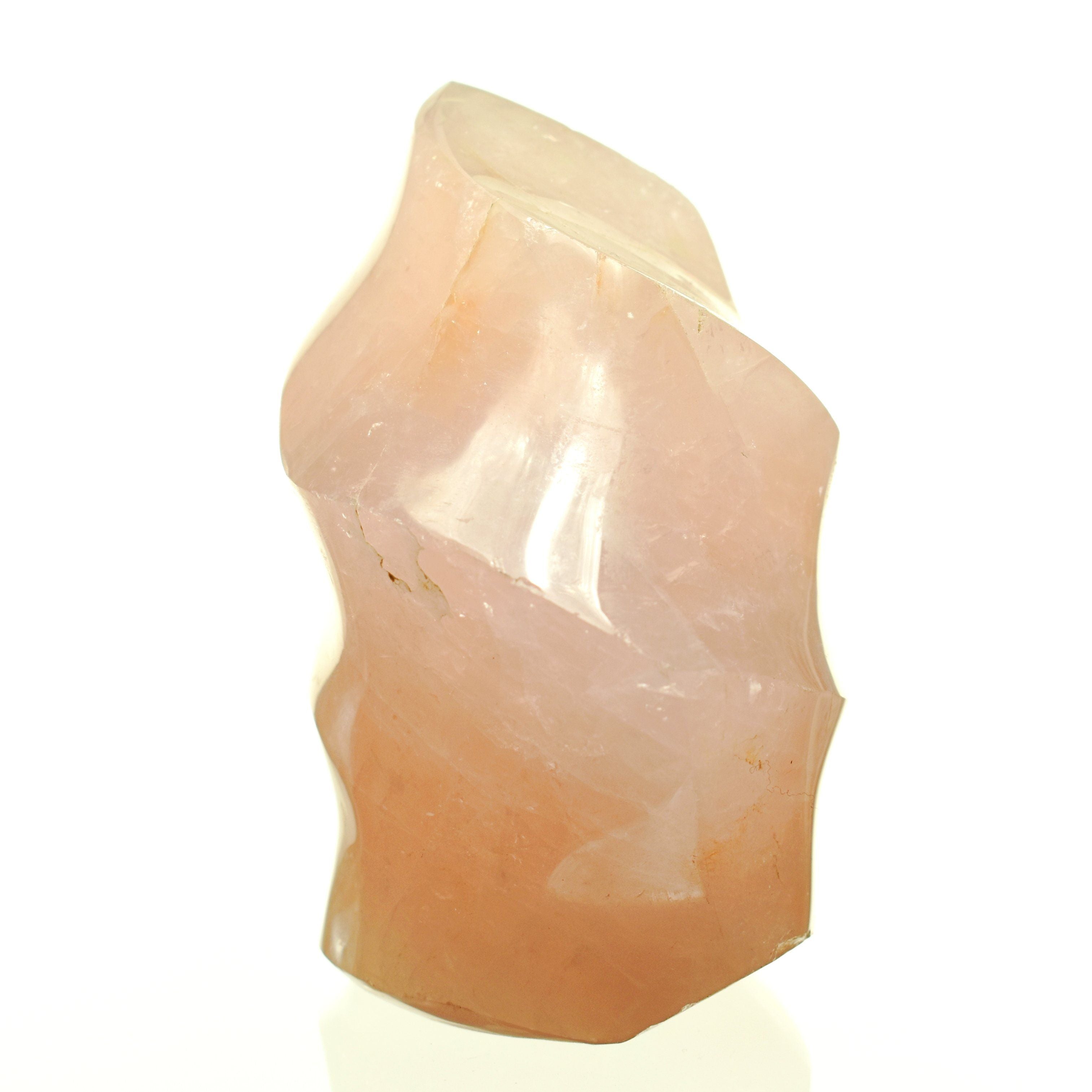 Rose Quartz Freeform Flame - 4.1 in.