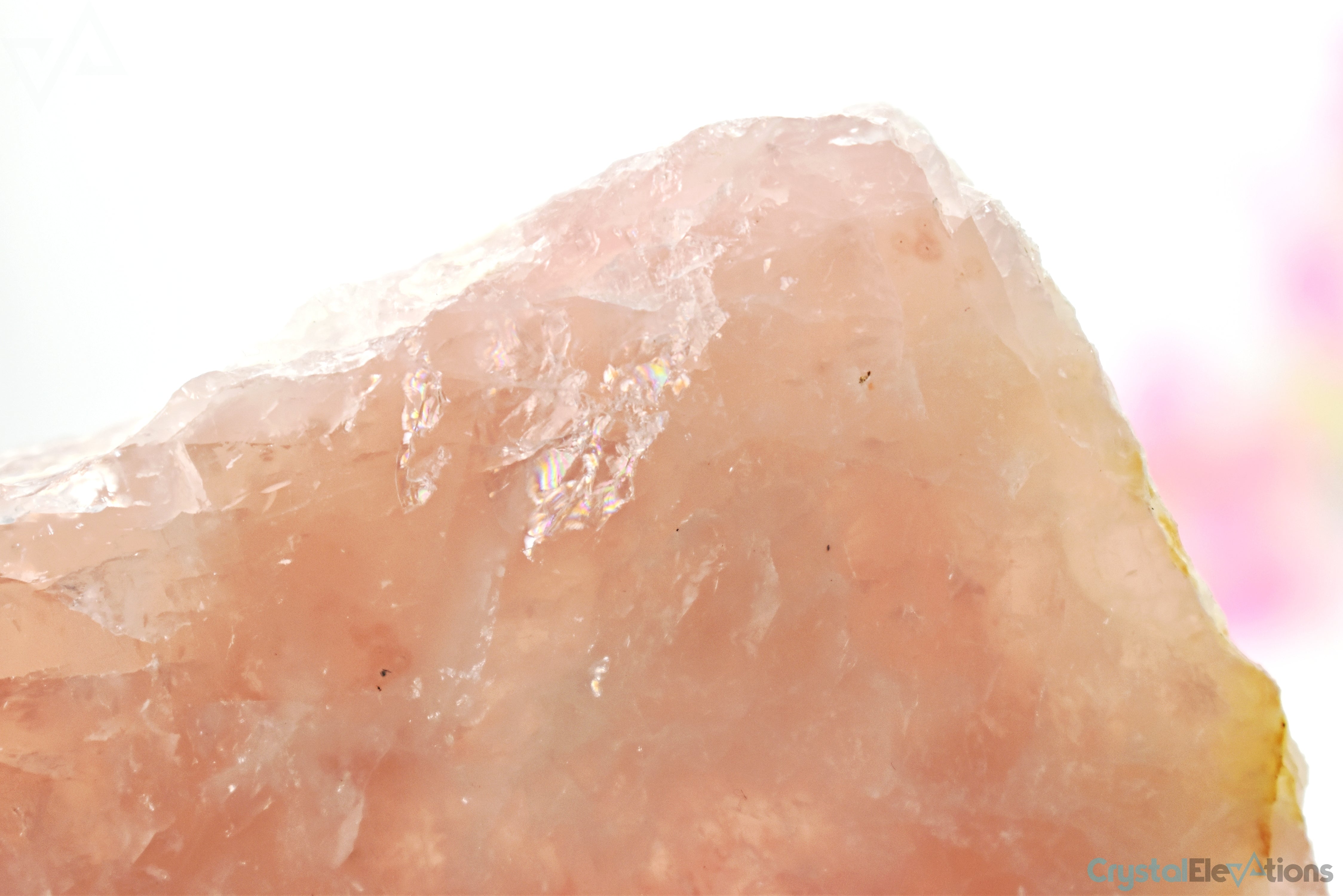 381.3g Rose Quartz Slab Large