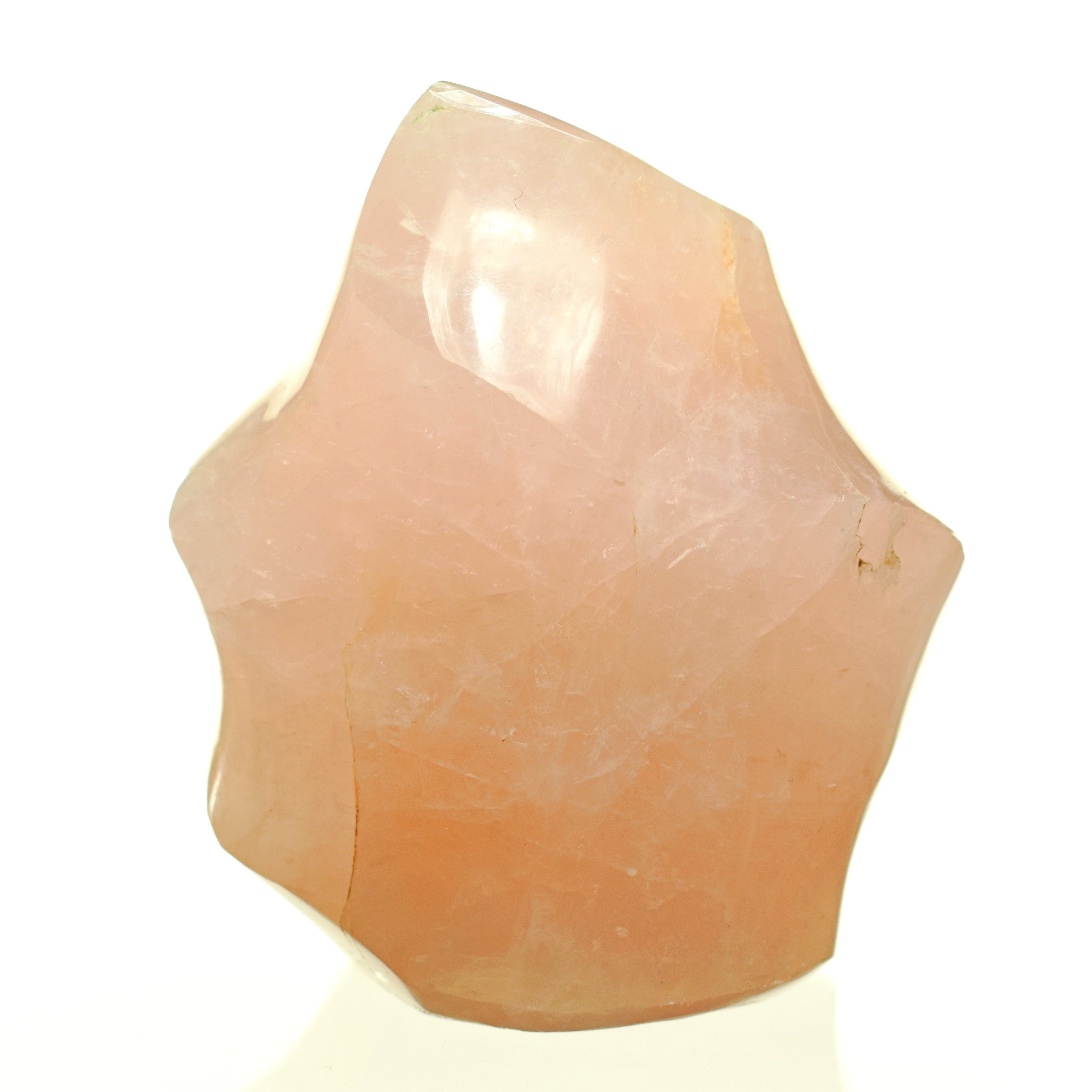 Rose Quartz Freeform Flame - 4.1 in.