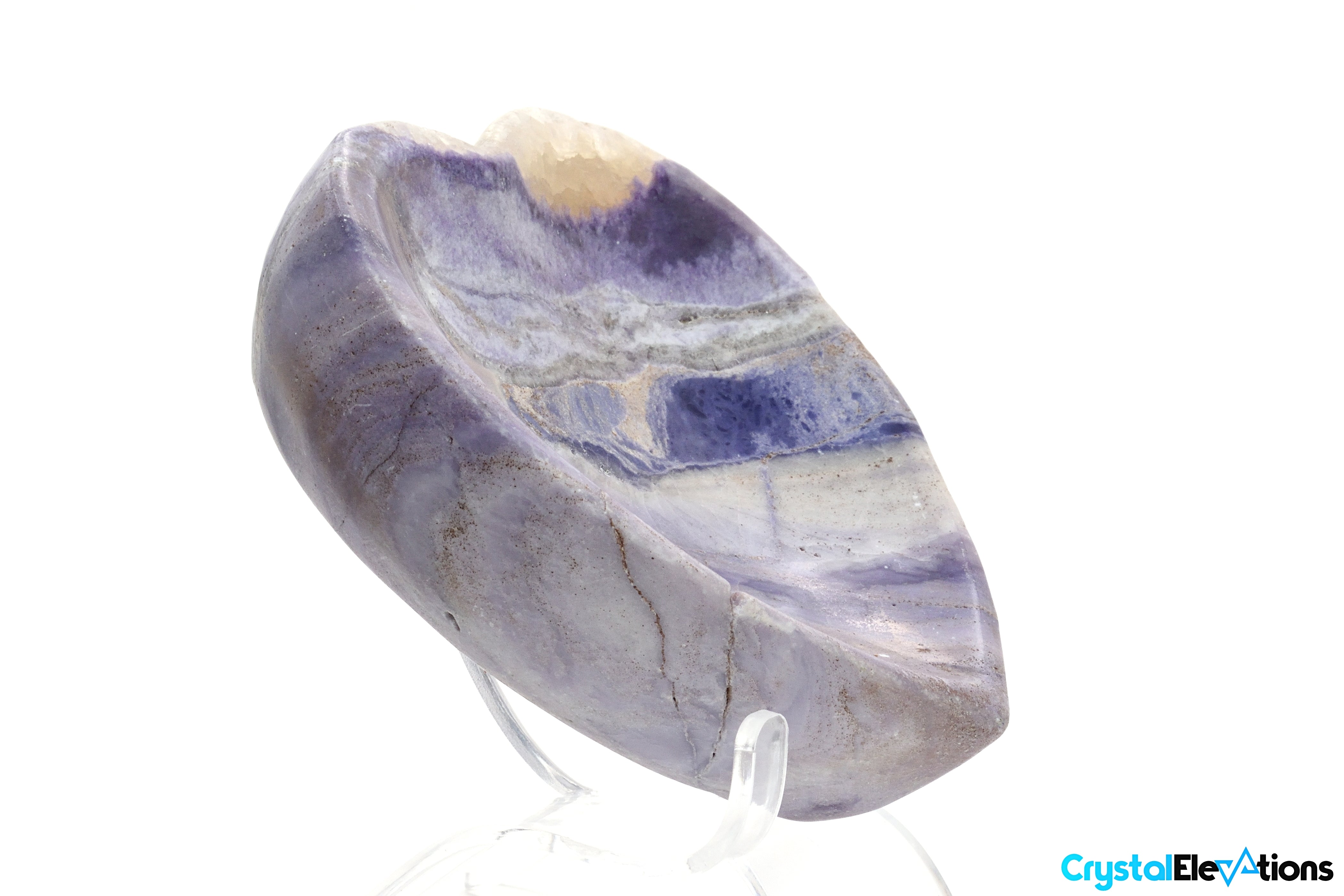 Silky Fluorite Heart-Shaped Bowl (Clearance - Small Chip)