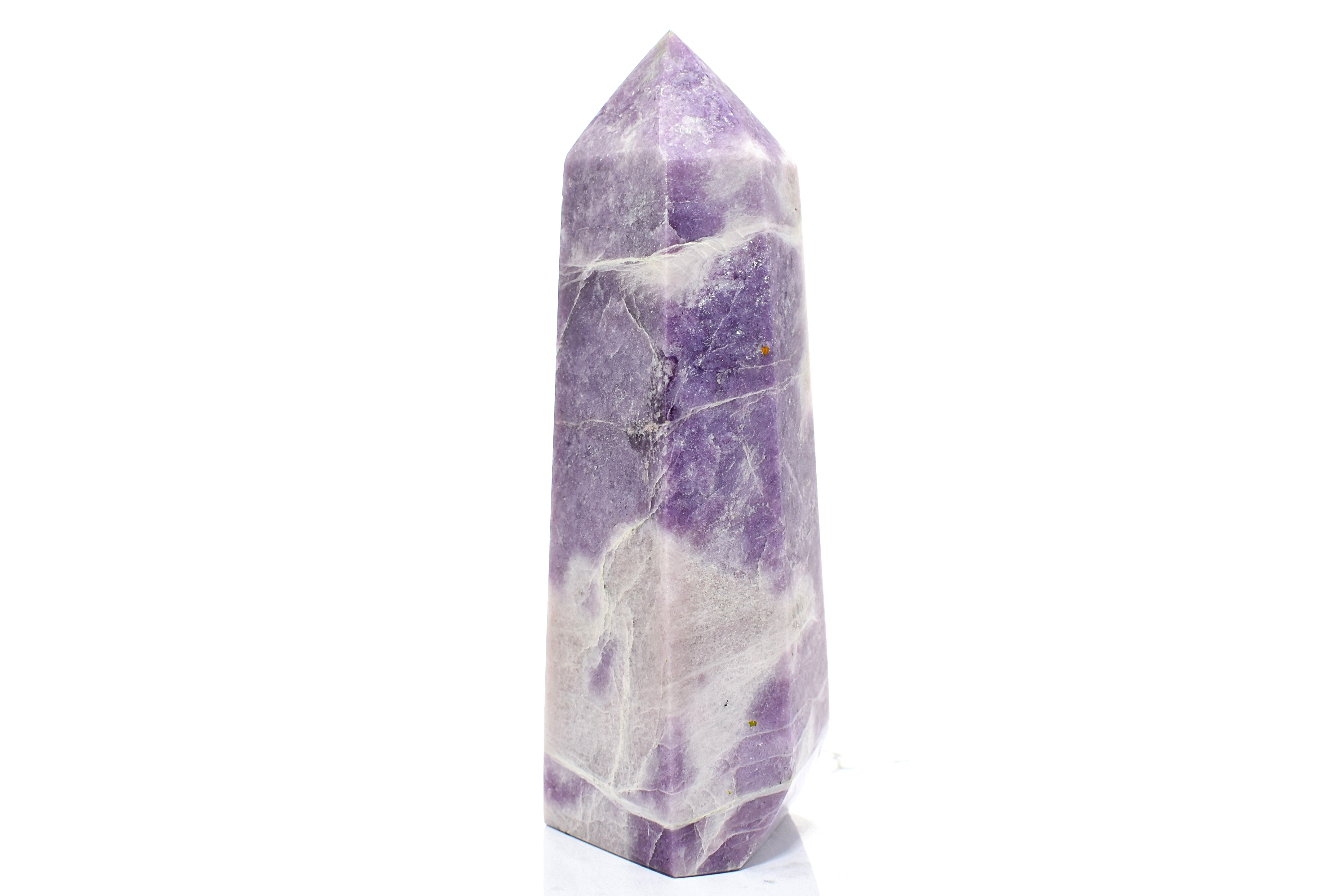 Large 7.15 in. Lepidolite Polished Tower