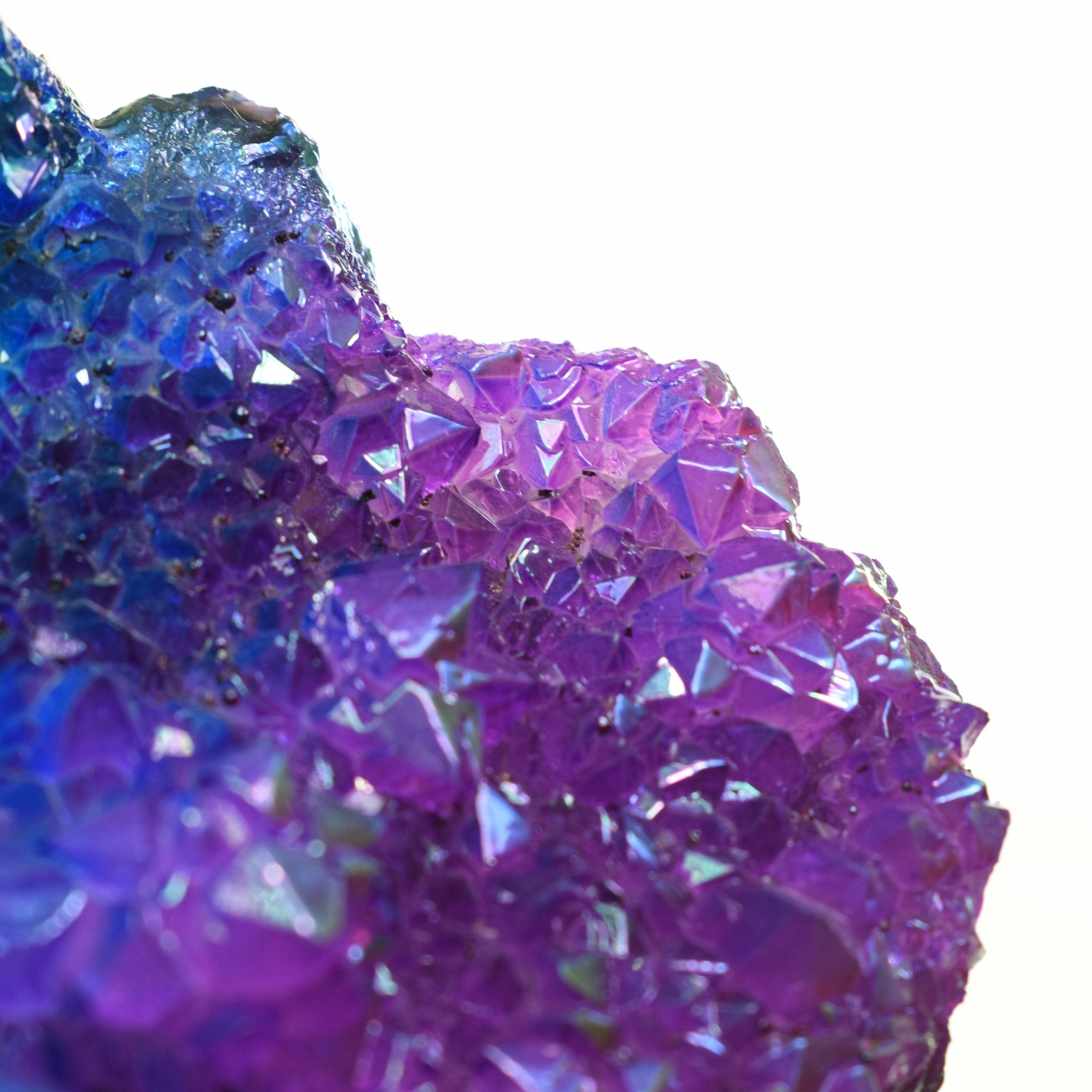 Purple & Pink Aura Treated Quartz Cluster