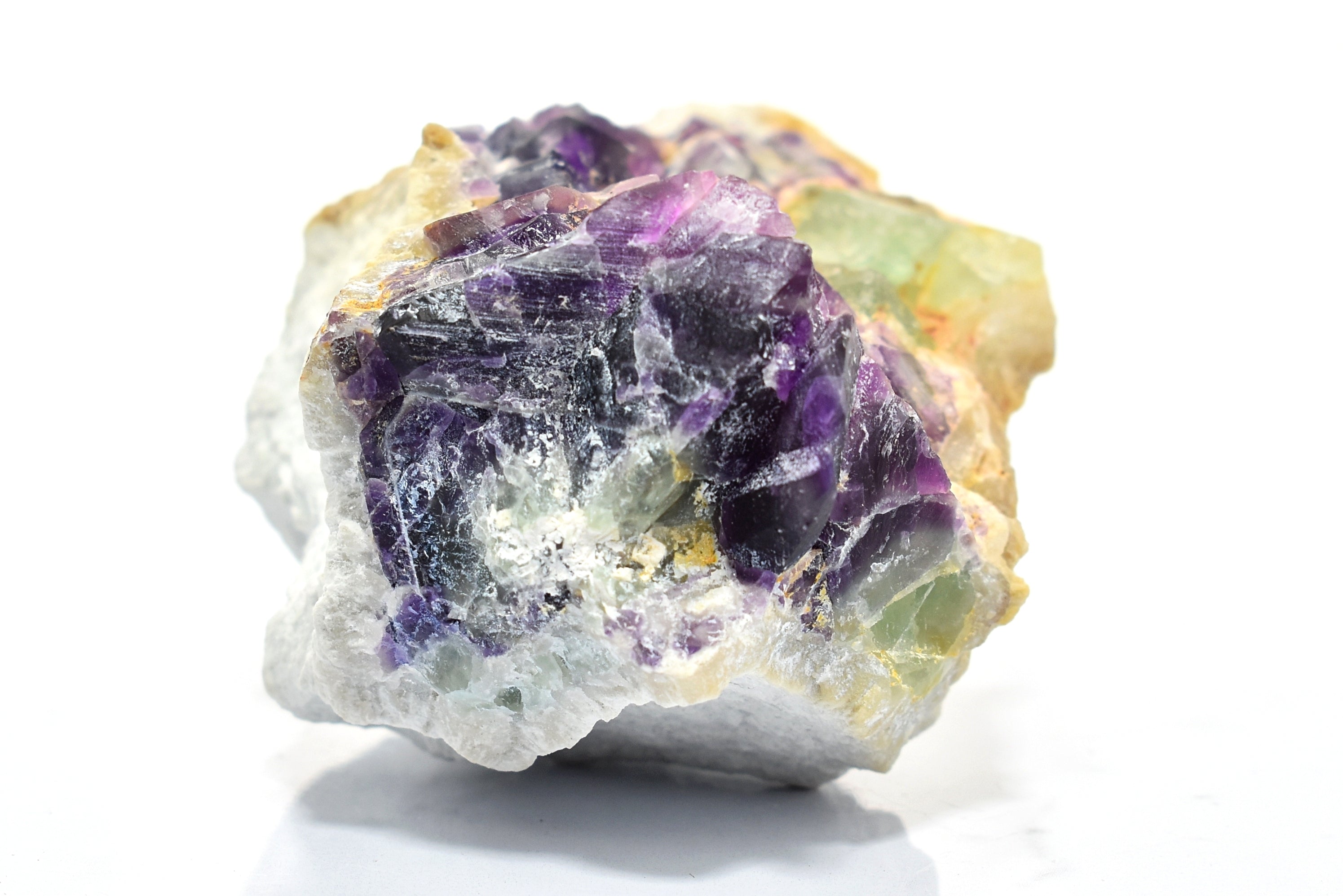 Purple and Green Fluorite Rough Magical Piece