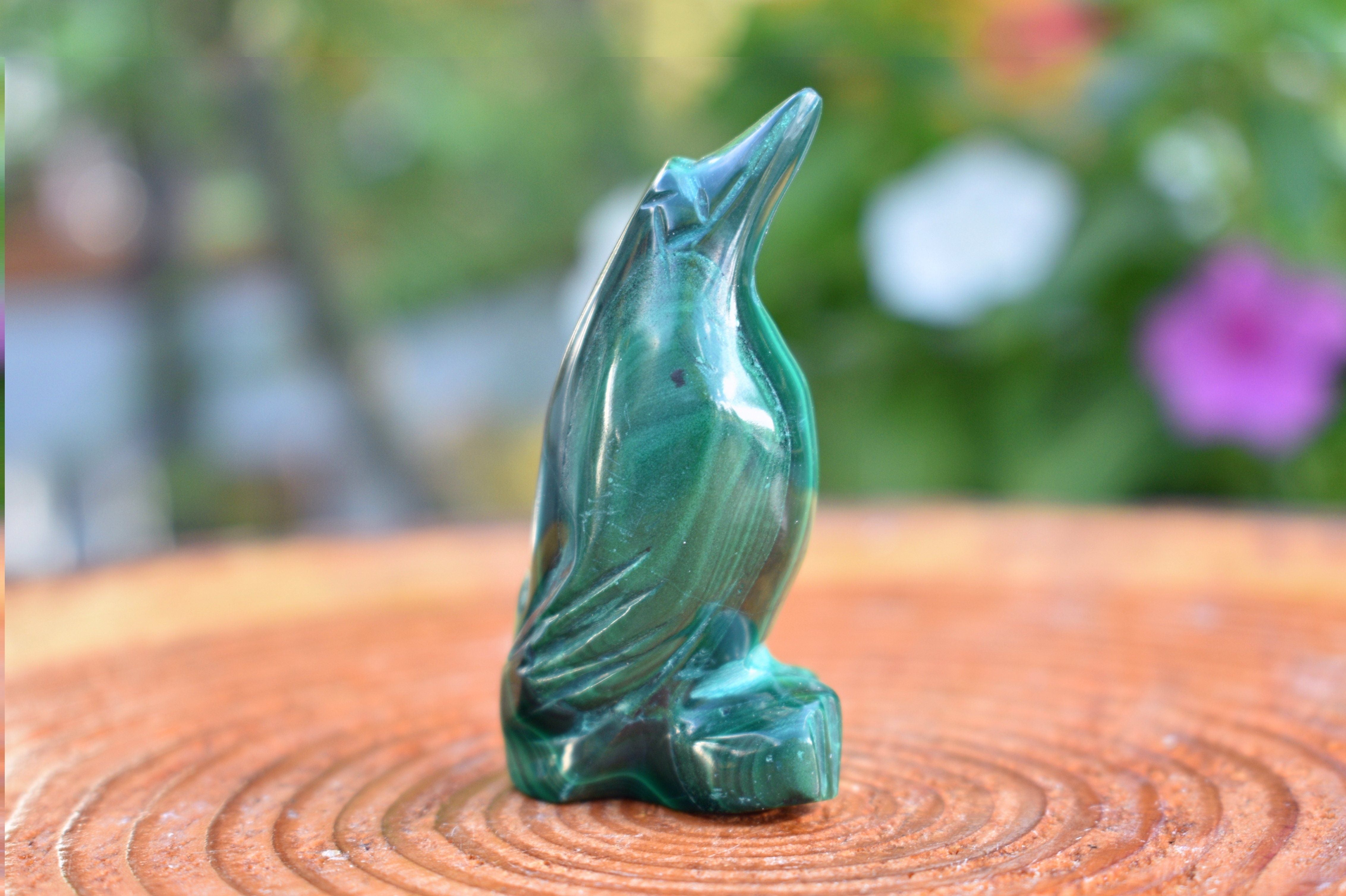 Malachite Penguin Figurine - 2.25 in.