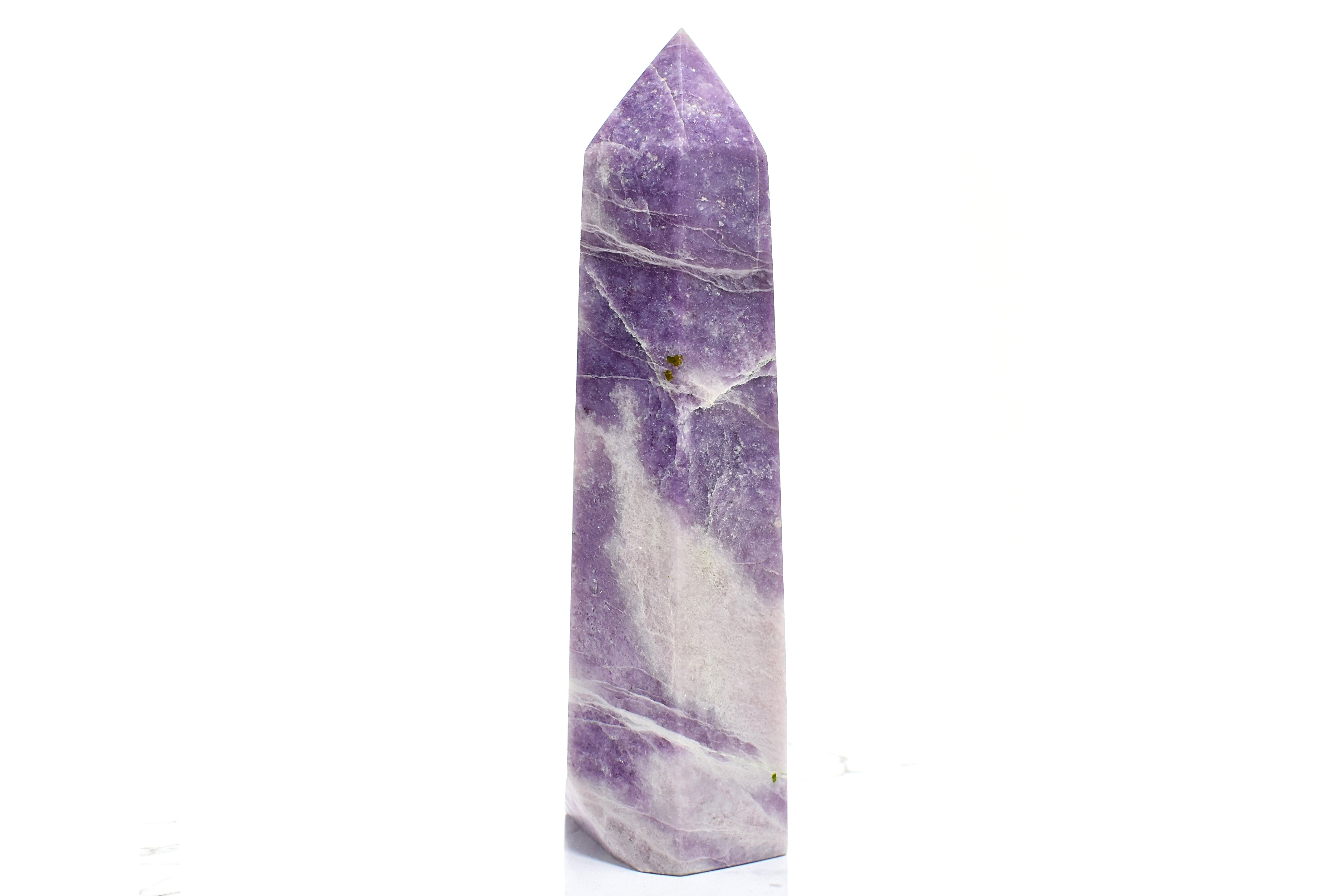 Large 7.15 in. Lepidolite Polished Tower