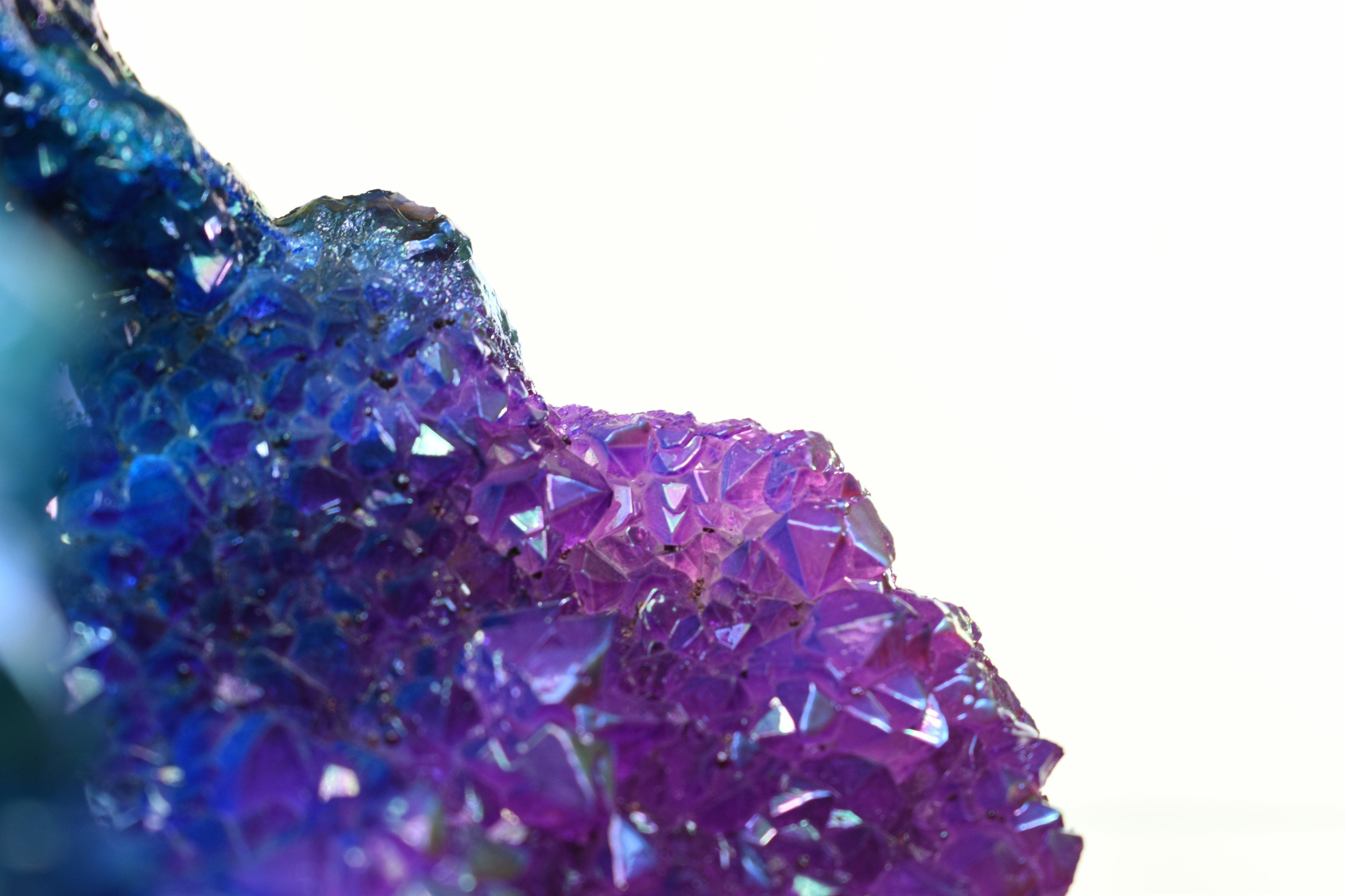 Purple & Pink Aura Treated Quartz Cluster