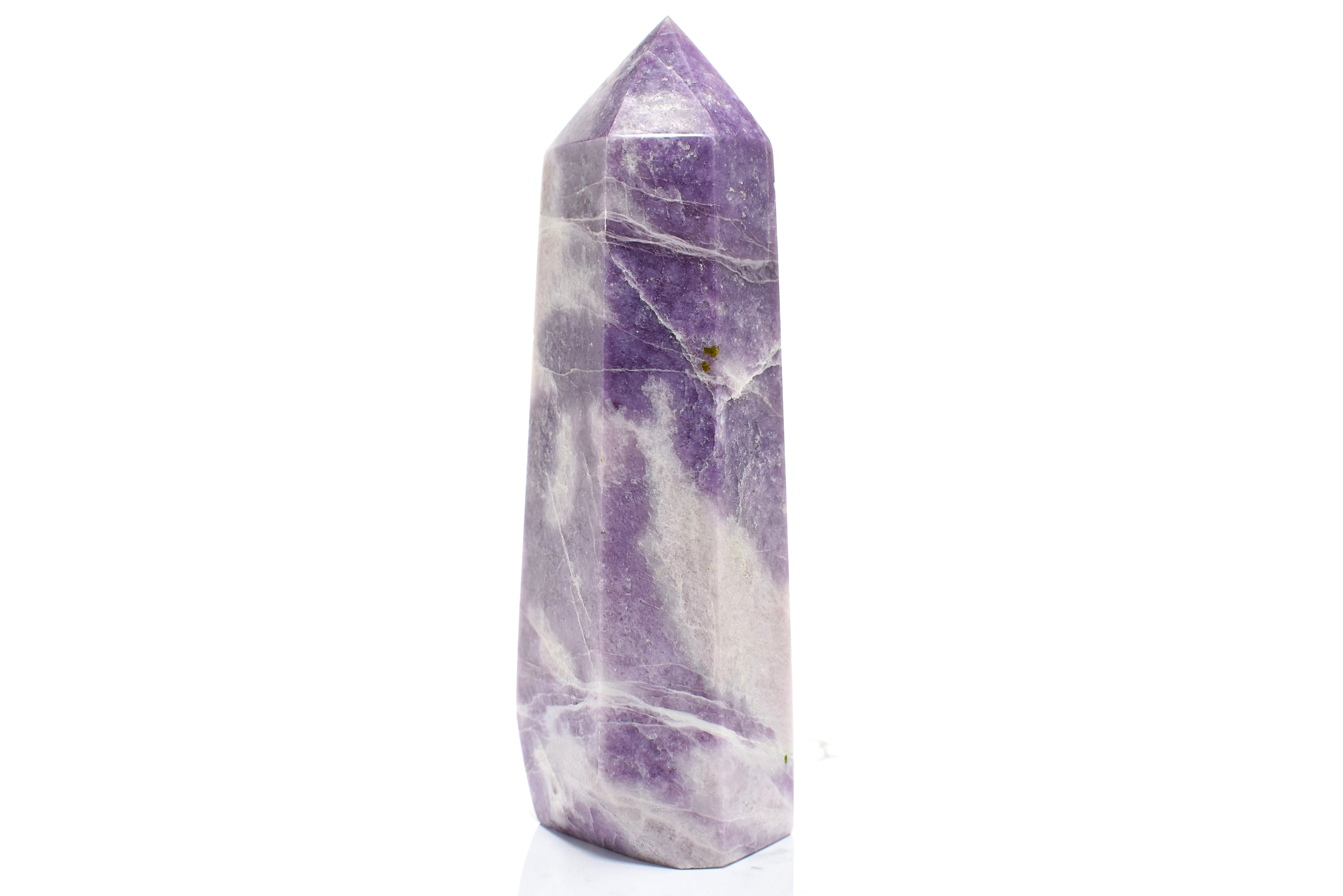 Large 7.15 in. Lepidolite Polished Tower