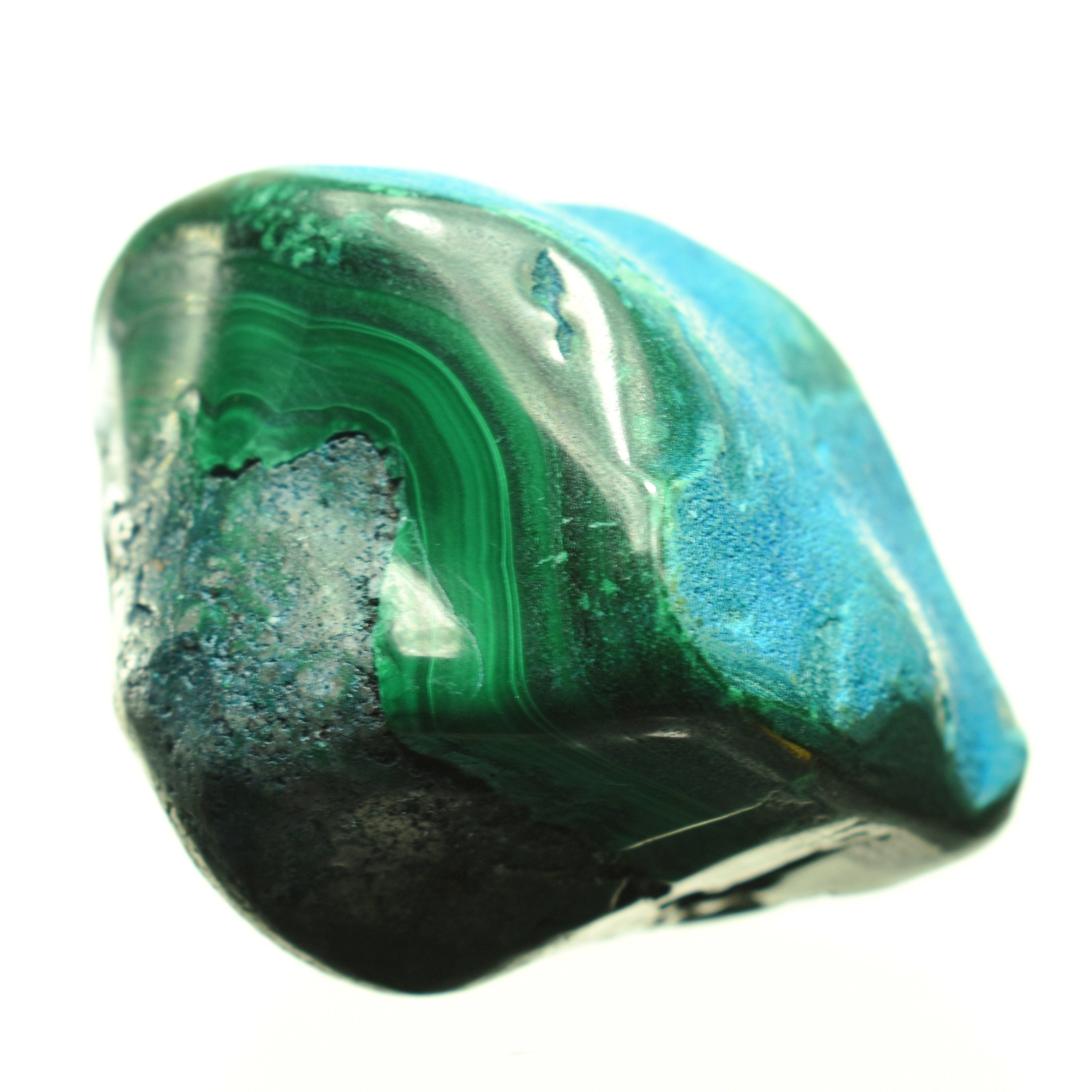 Malachite & Chrysocolla "Malacolla" Stone - 8.82 oz.