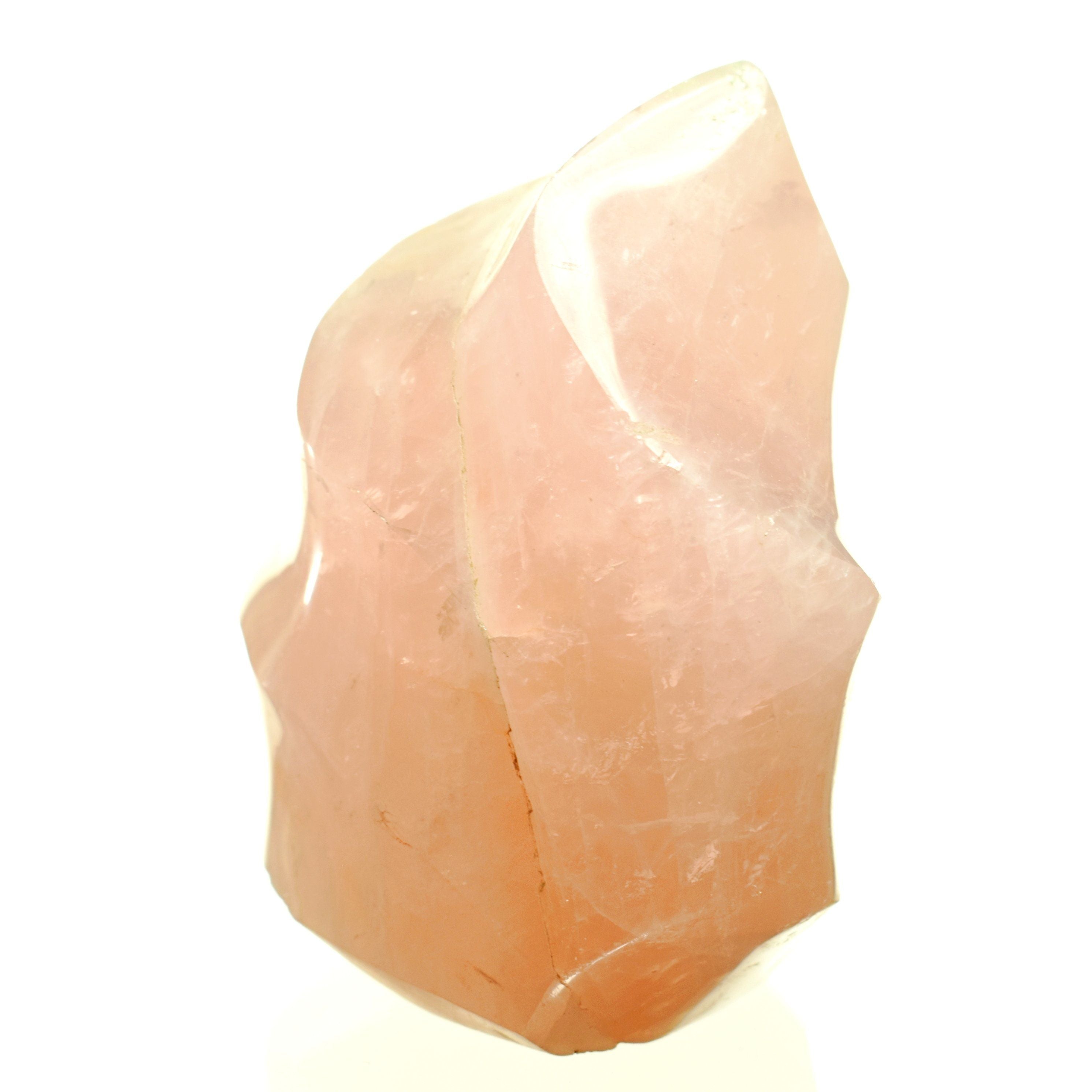 Rose Quartz Freeform Flame - 4.1 in.