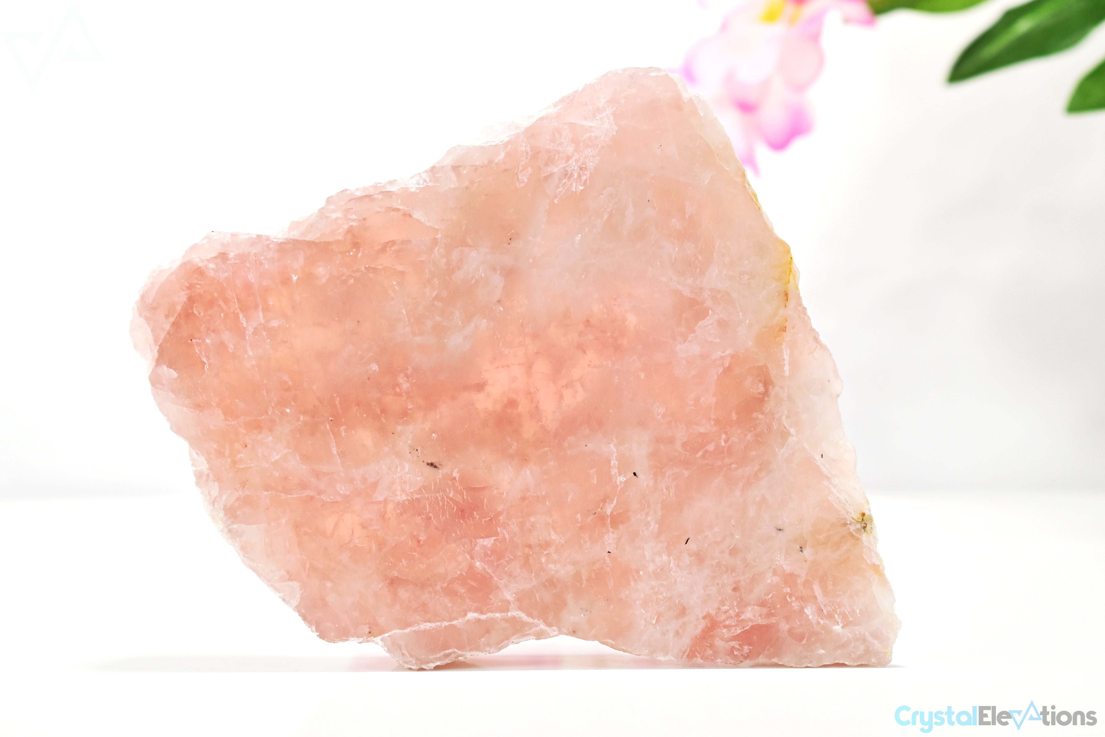 381.3g Rose Quartz Slab Large