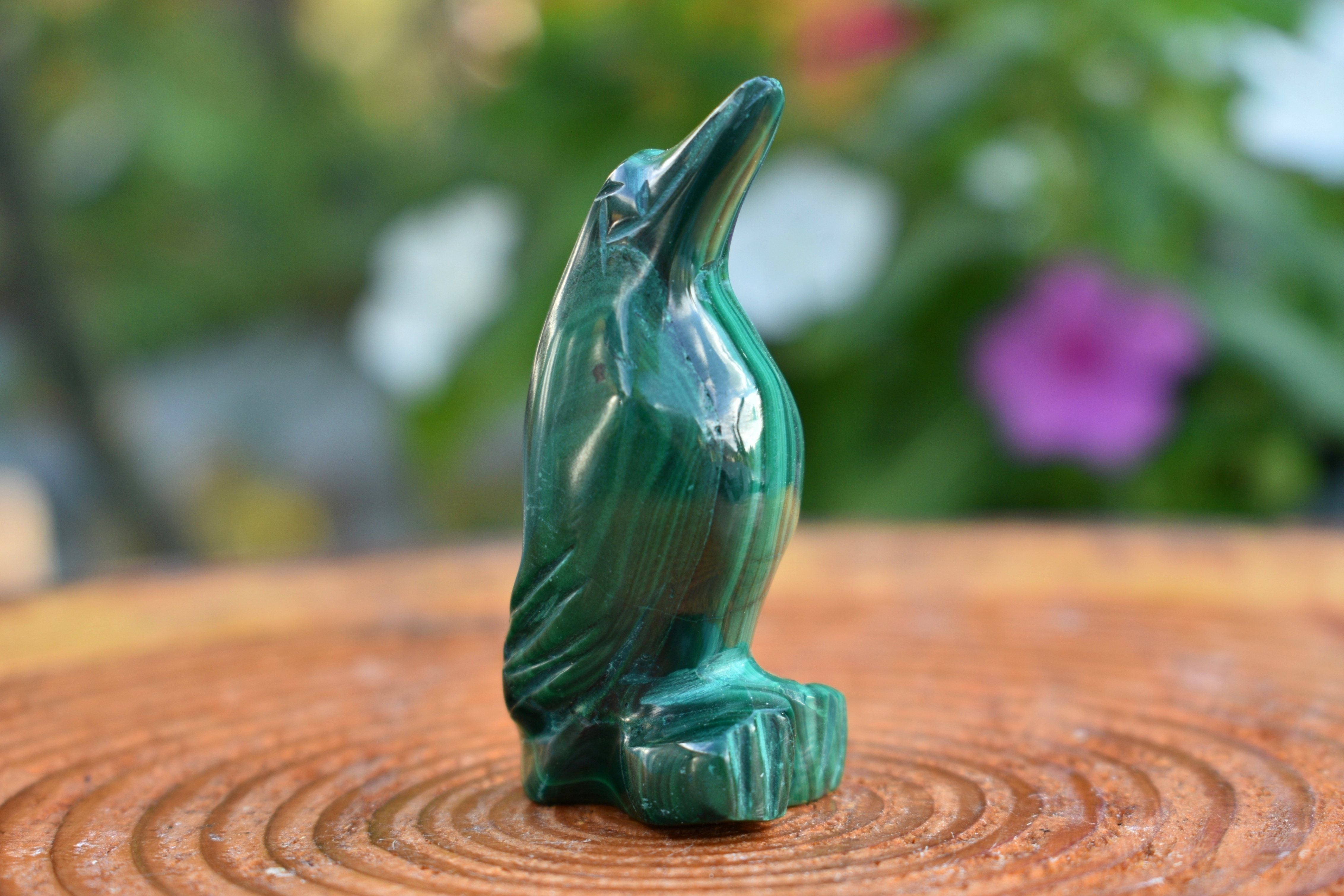 Malachite Penguin Figurine - 2.25 in.