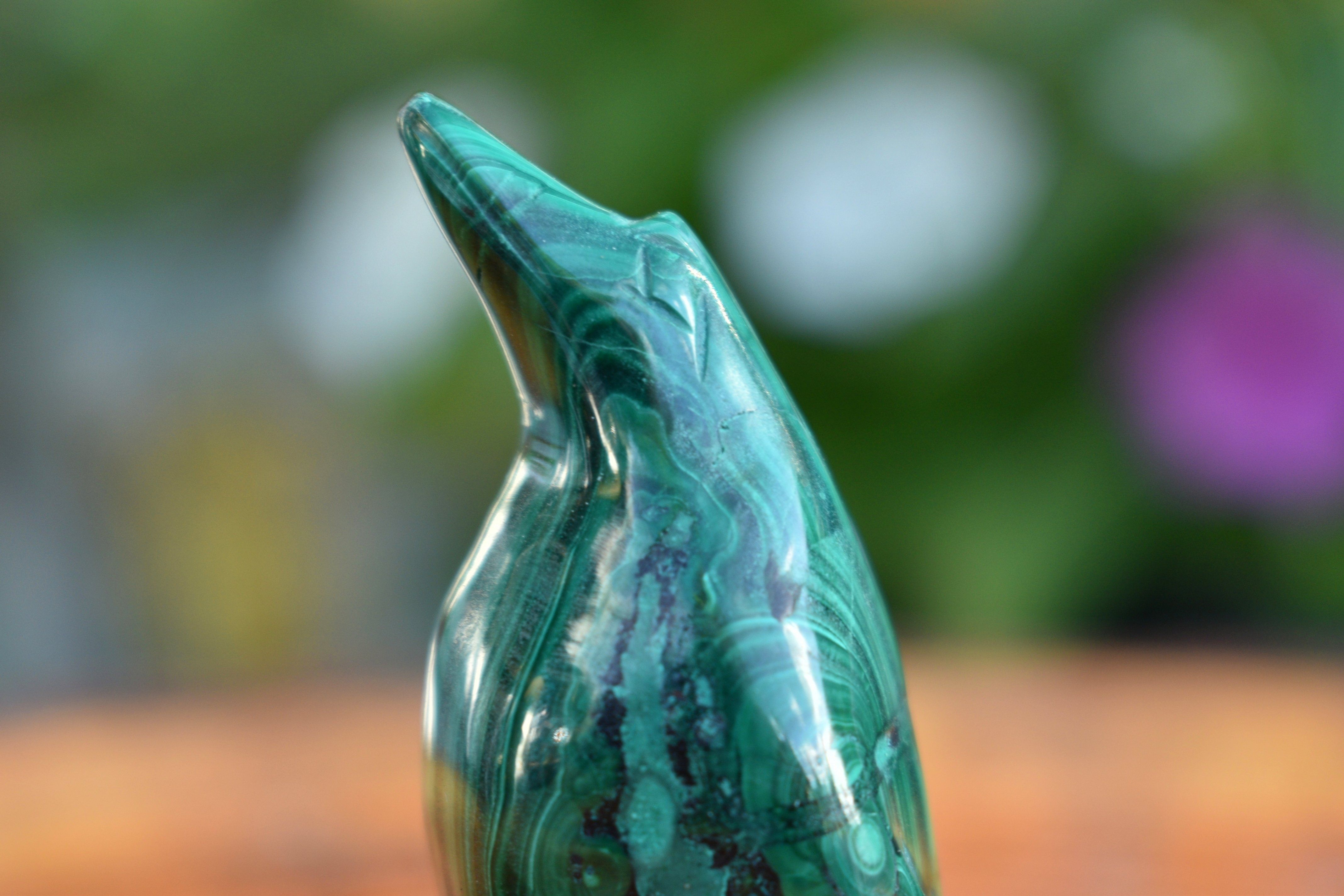 Malachite Penguin Figurine - 2.25 in.