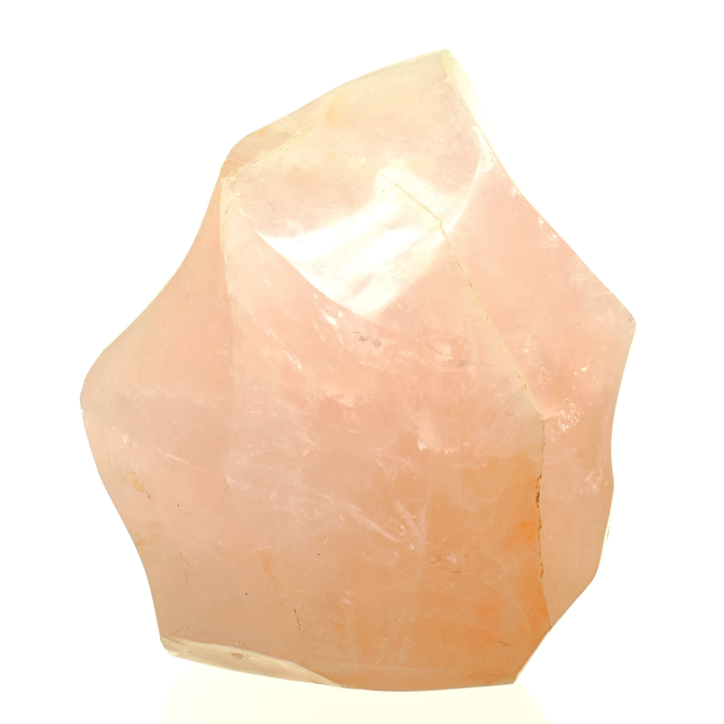 Rose Quartz Freeform Flame - 4.1 in.