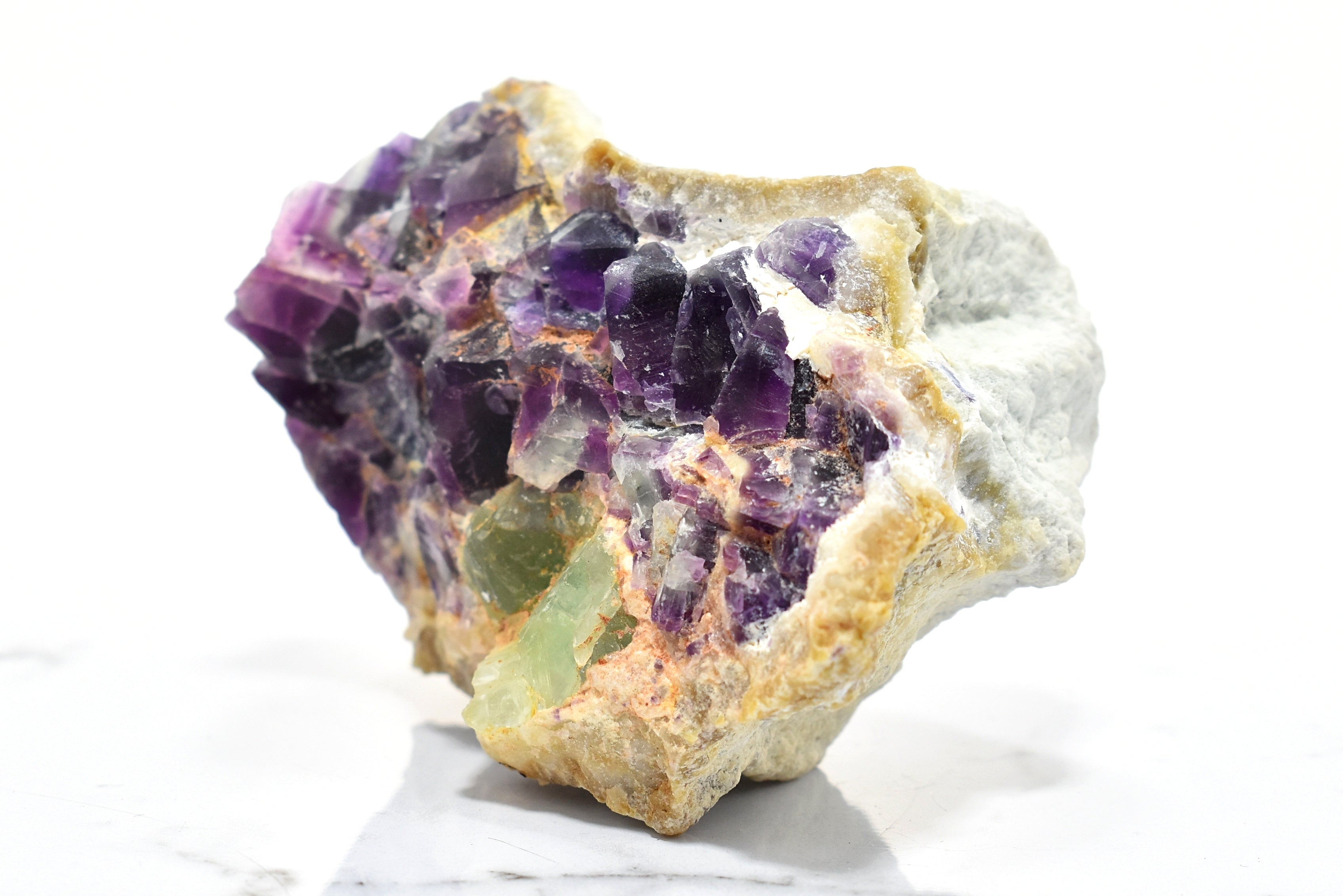 Purple and Green Fluorite Rough Magical Piece