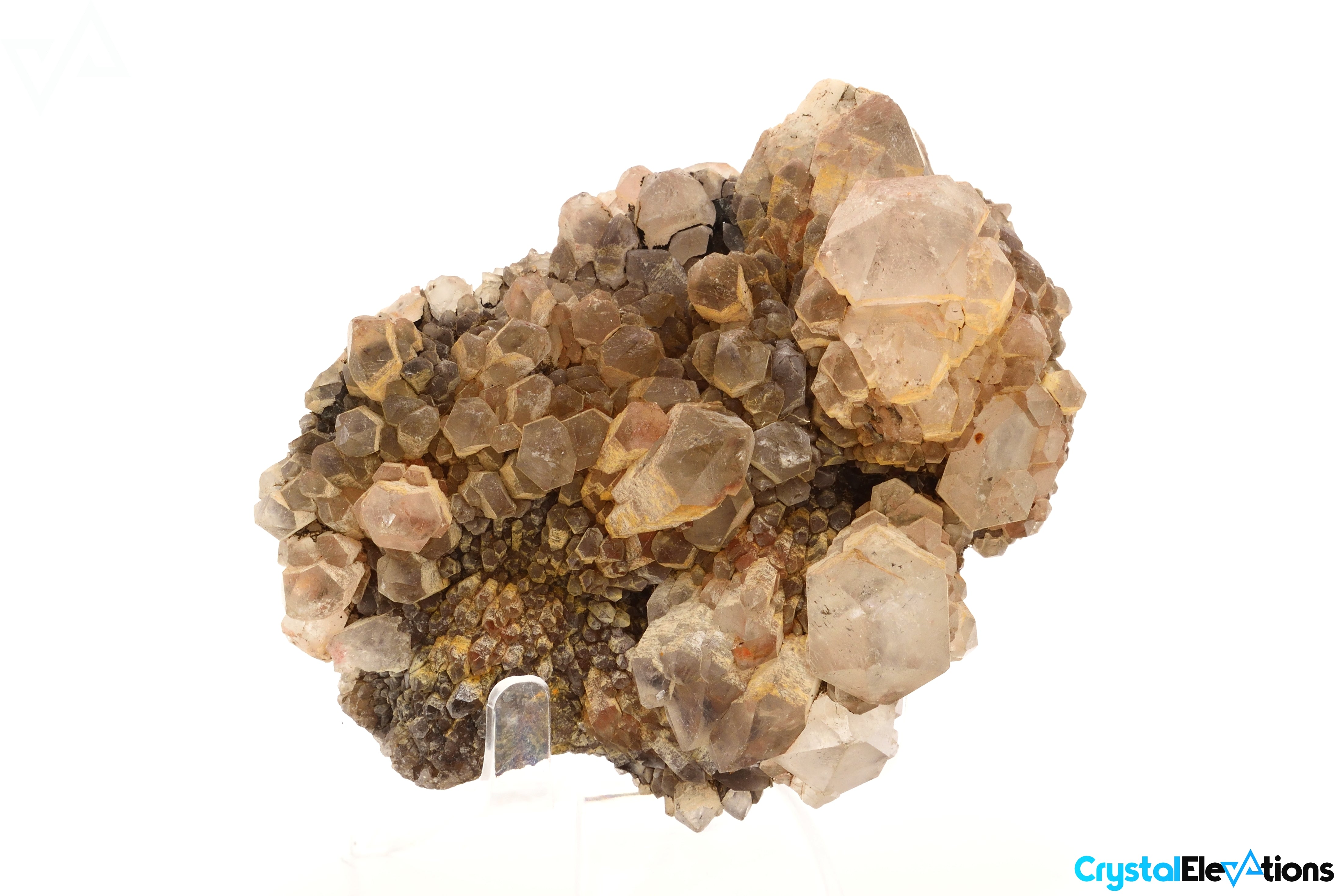 238.3g Raw Quartz Cluster with Hematite Inclusions