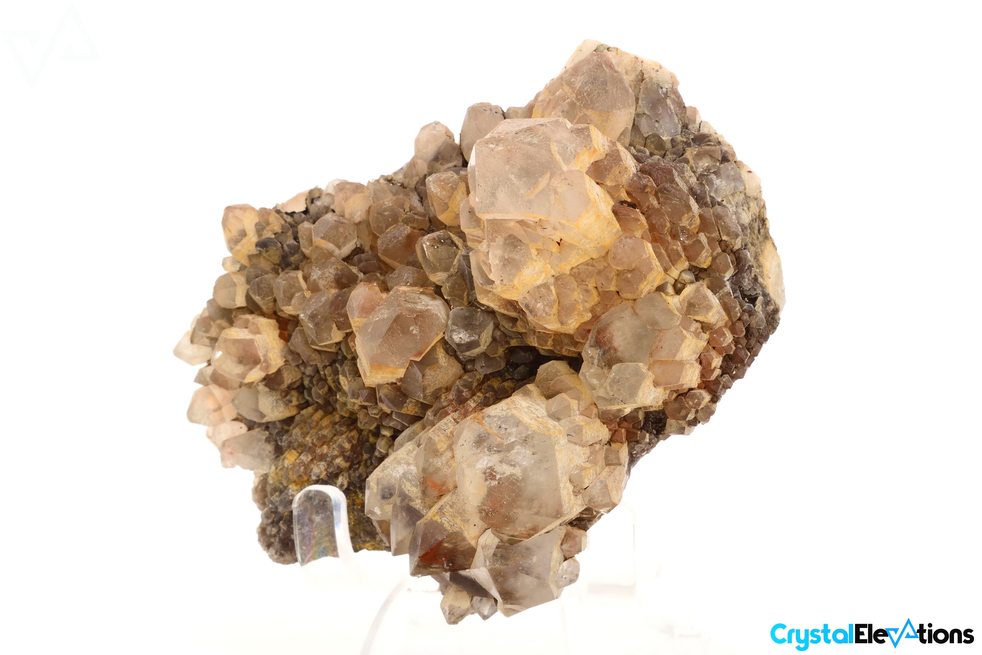 238.3g Raw Quartz Cluster with Hematite Inclusions