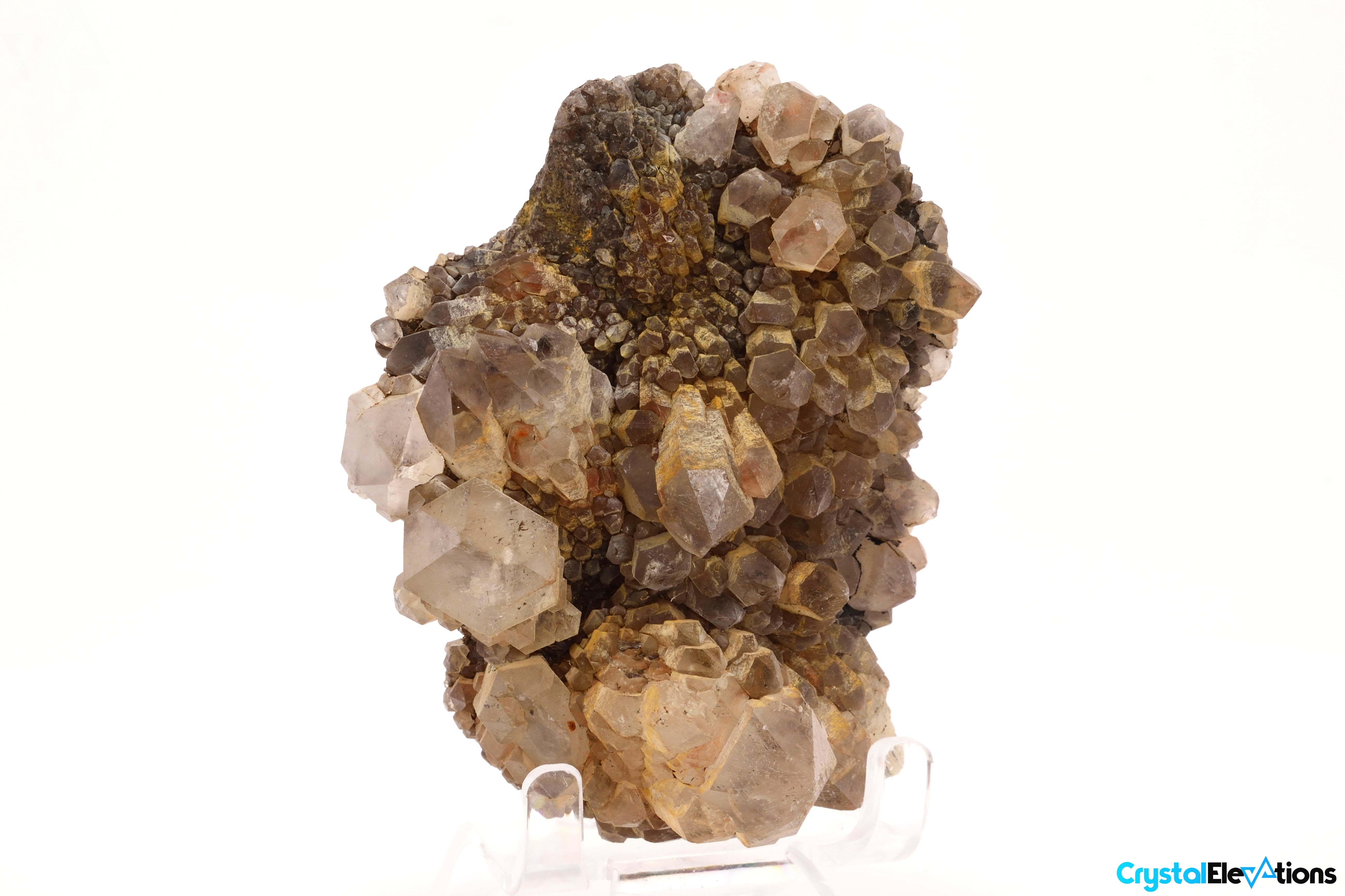 238.3g Raw Quartz Cluster with Hematite Inclusions