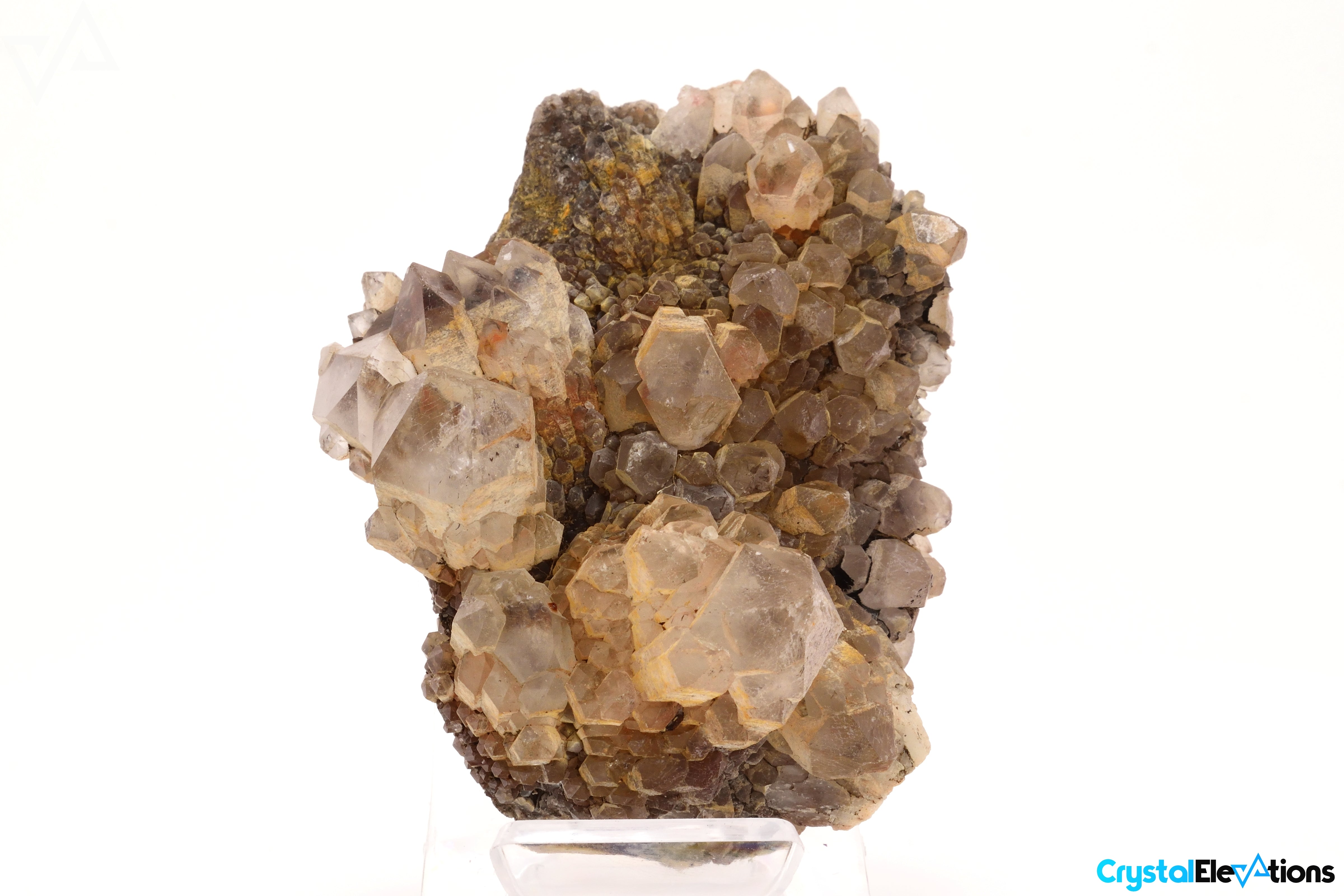 238.3g Raw Quartz Cluster with Hematite Inclusions