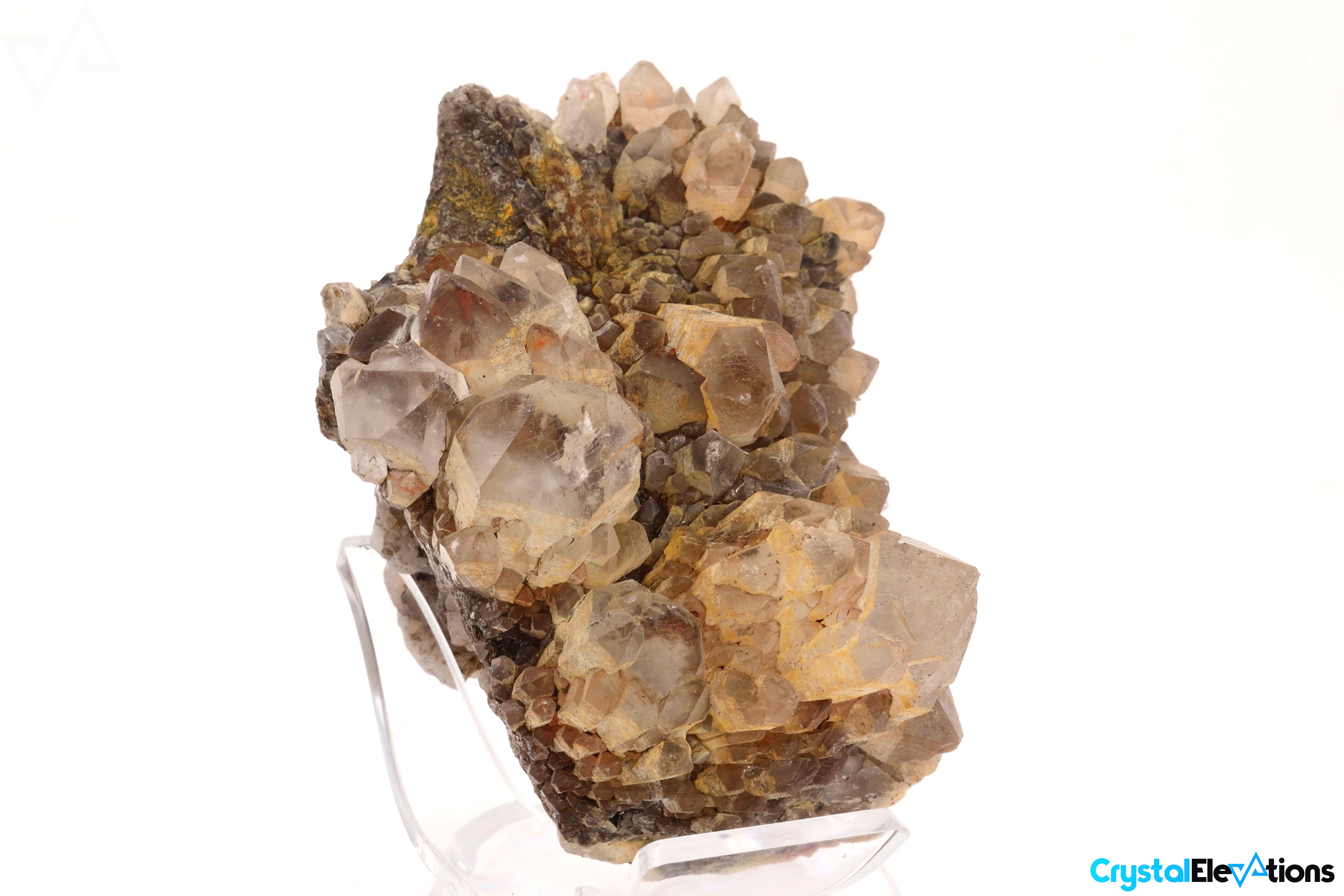 238.3g Raw Quartz Cluster with Hematite Inclusions