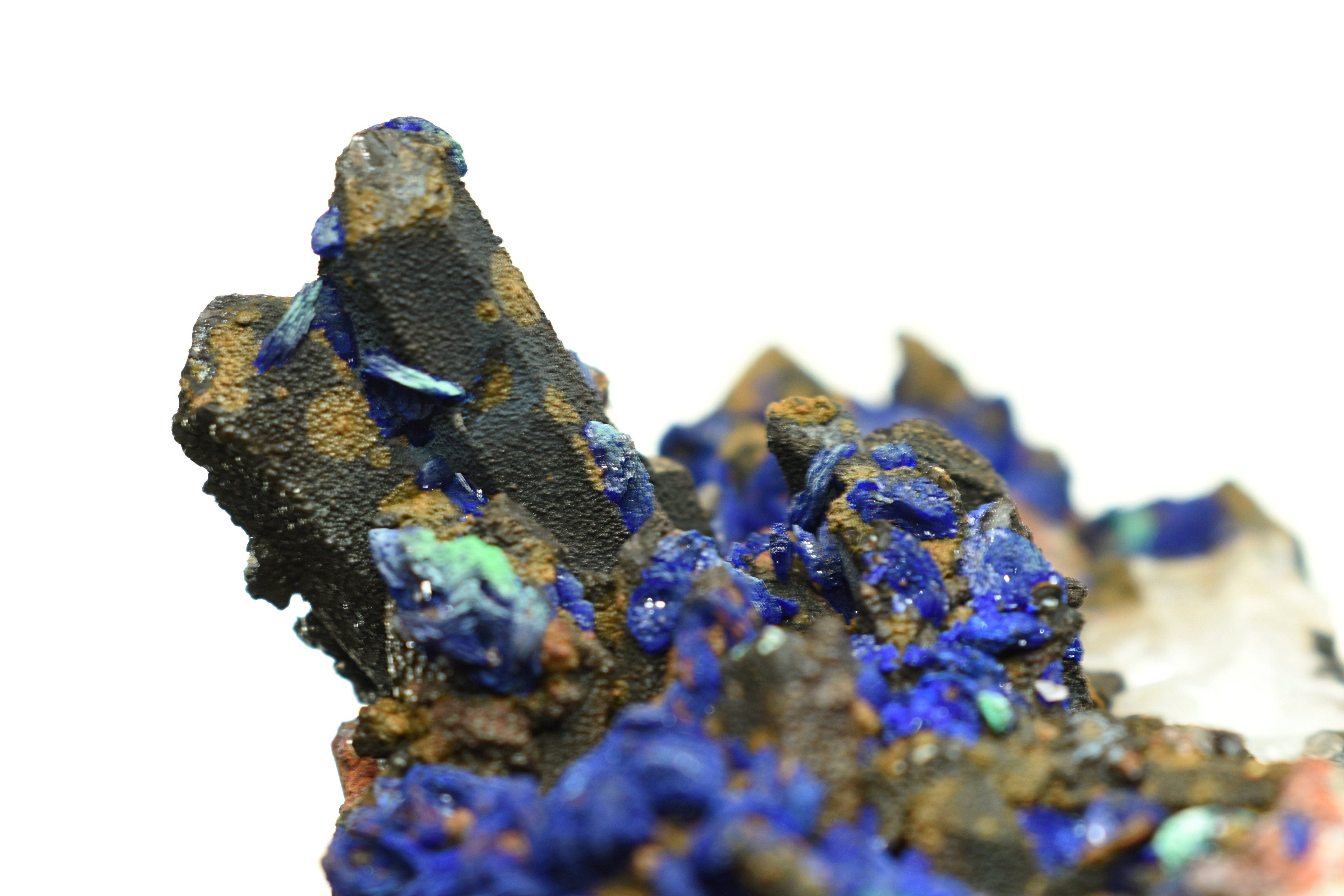 Azurite, Malachite, Black Tourmaline & Quartz Matrix - 20.87 oz