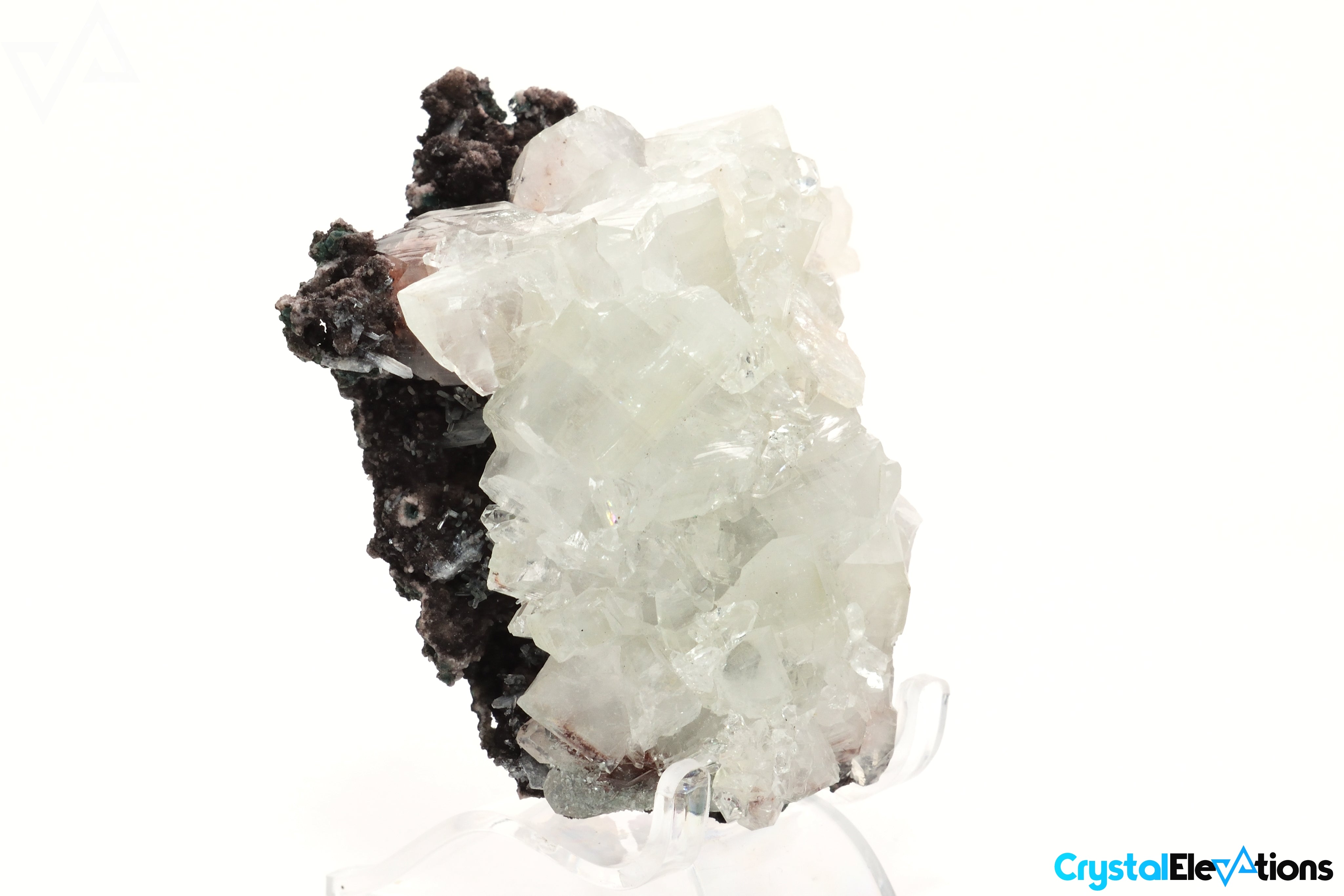 193.2g  Calcite Cluster on Rare Tenorite Matrix "The Stone of Wielding"