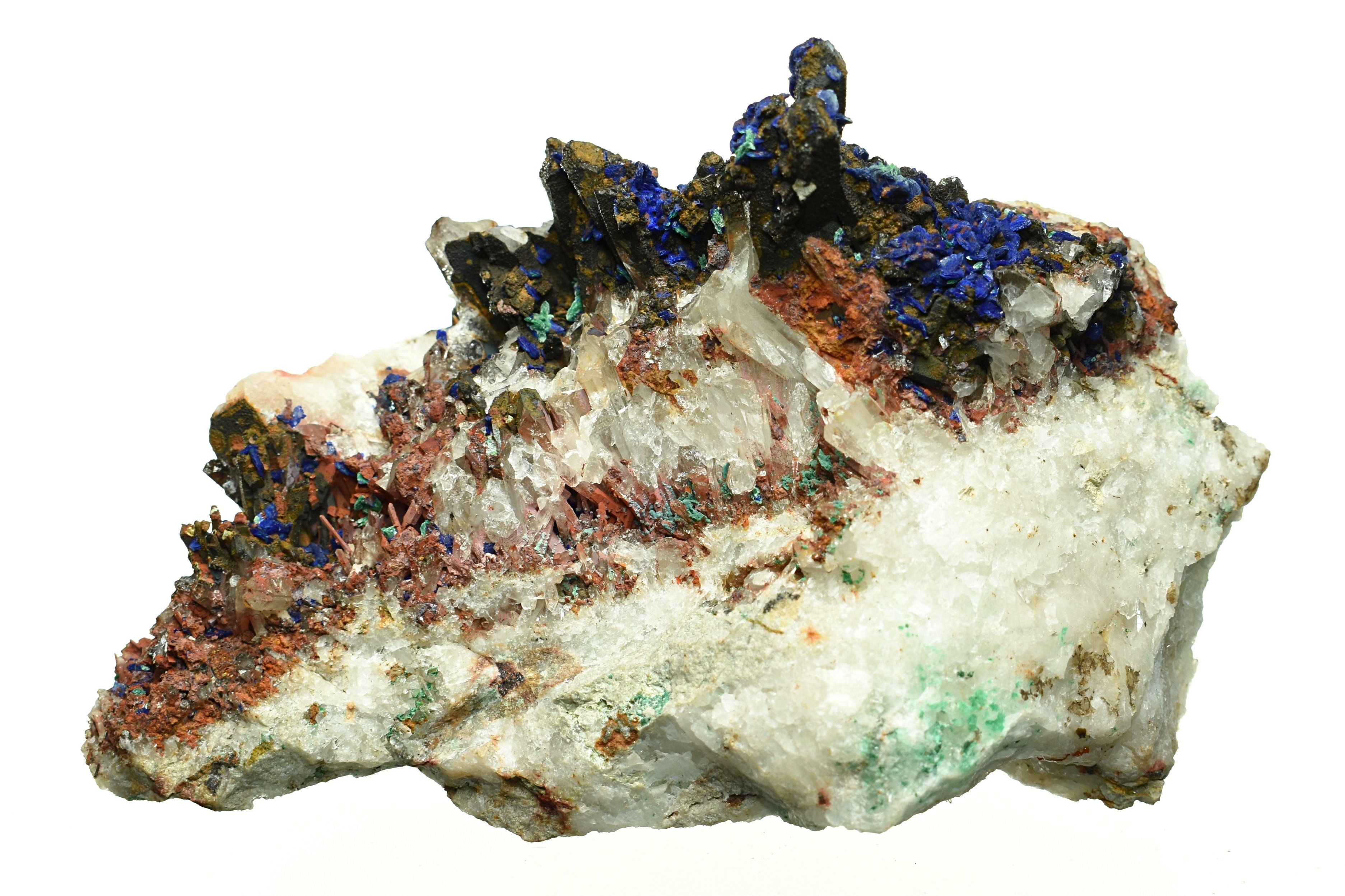 Azurite, Malachite & Quartz Matrix - 20.87 oz