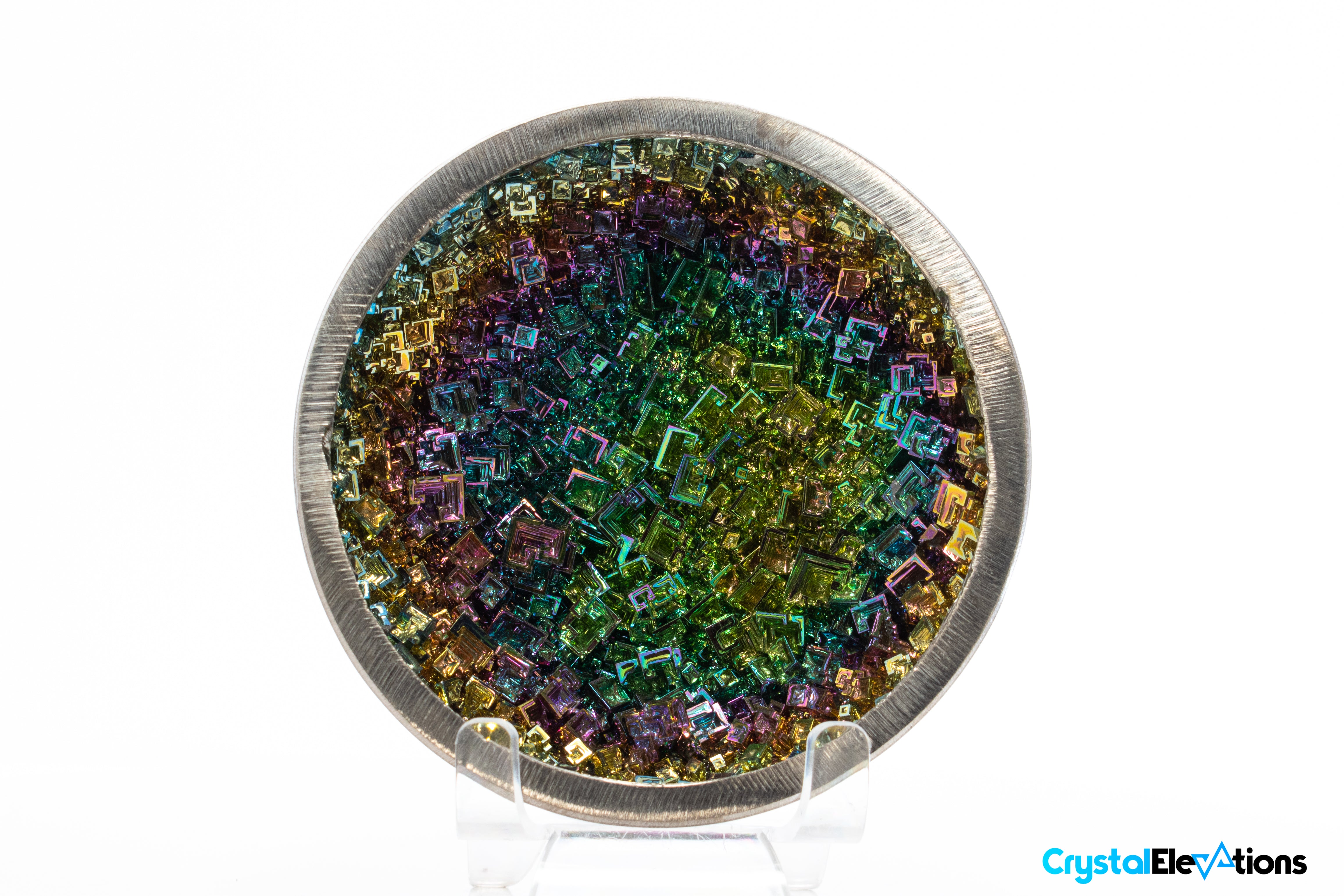 14.66 oz Round Bismuth Rainbow Crystal Bowl