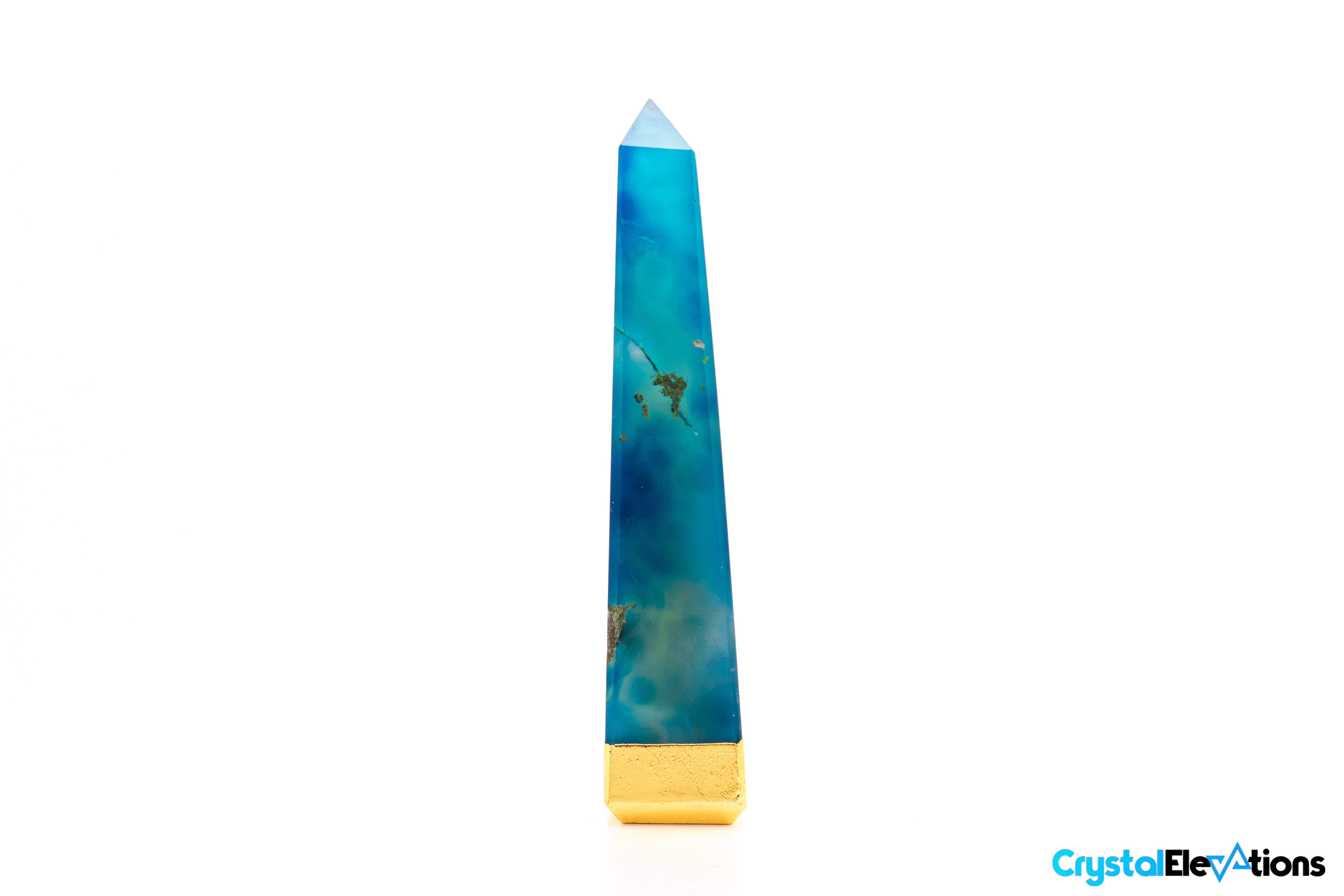 Blue Dyed Agate Obelisk 4.9 in. Clearanced