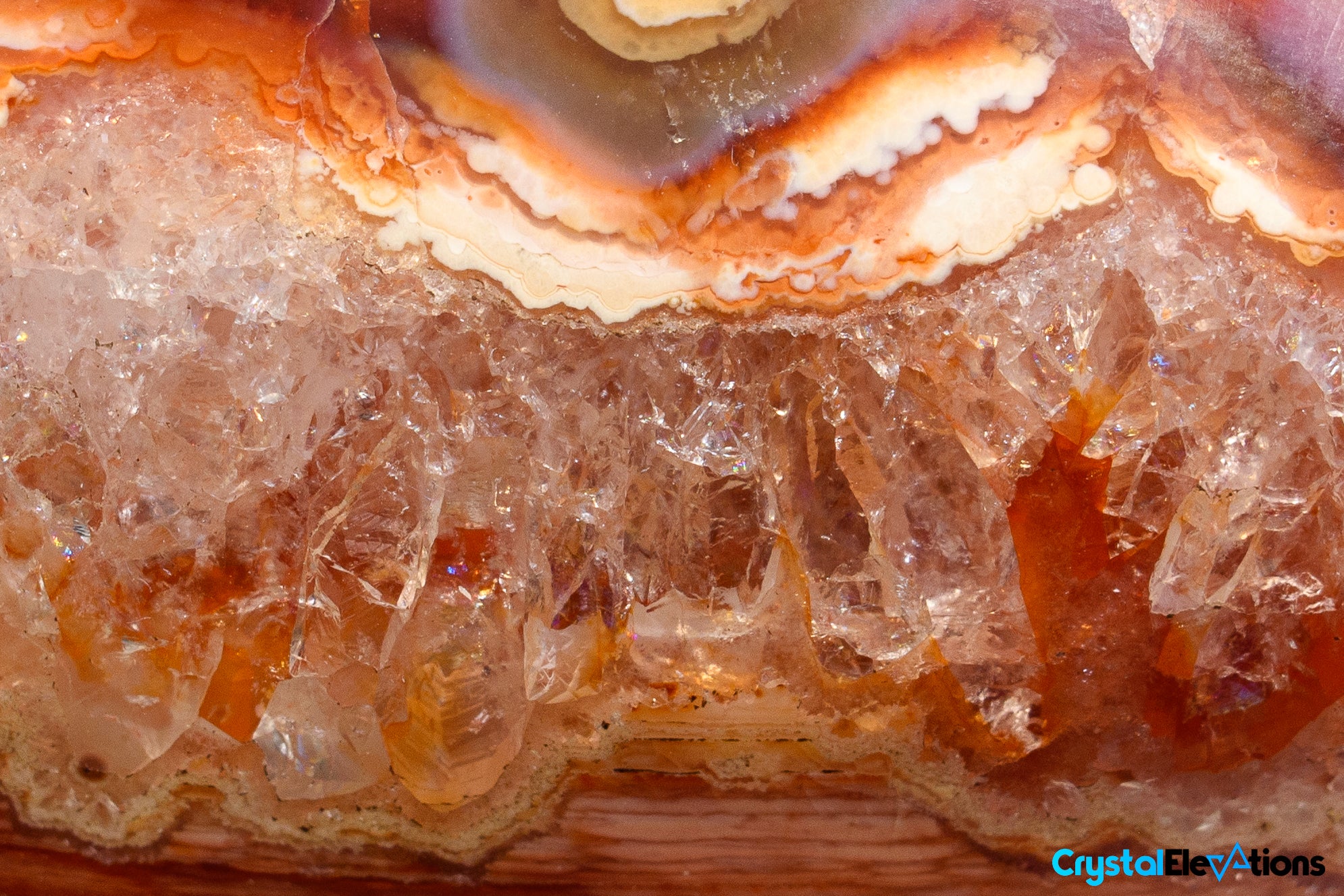 Red Carnelian Agate Quartz Tumbled Geode Palmstone