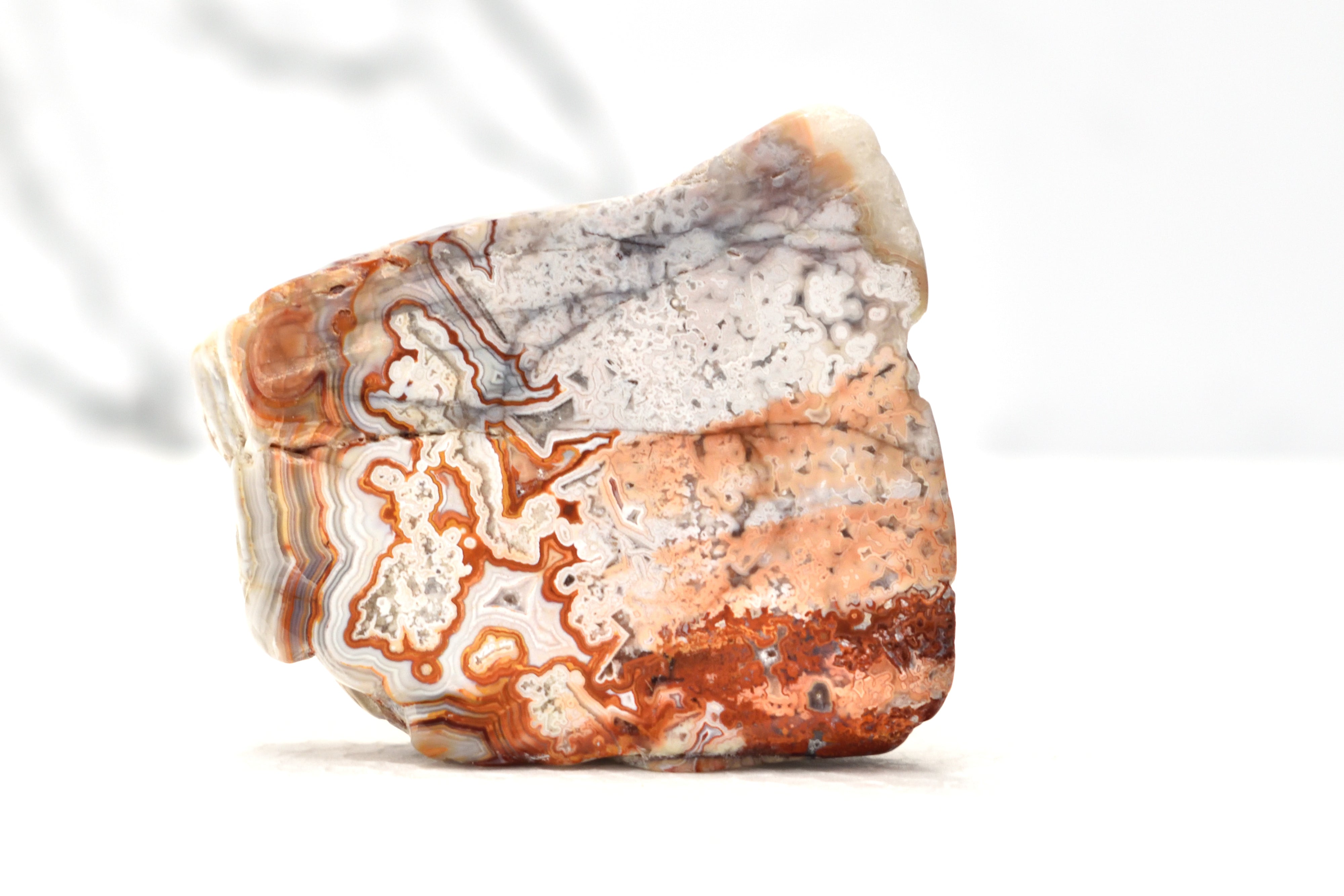 Crazy Lace Agate Slab Tumbled Pocket Sized