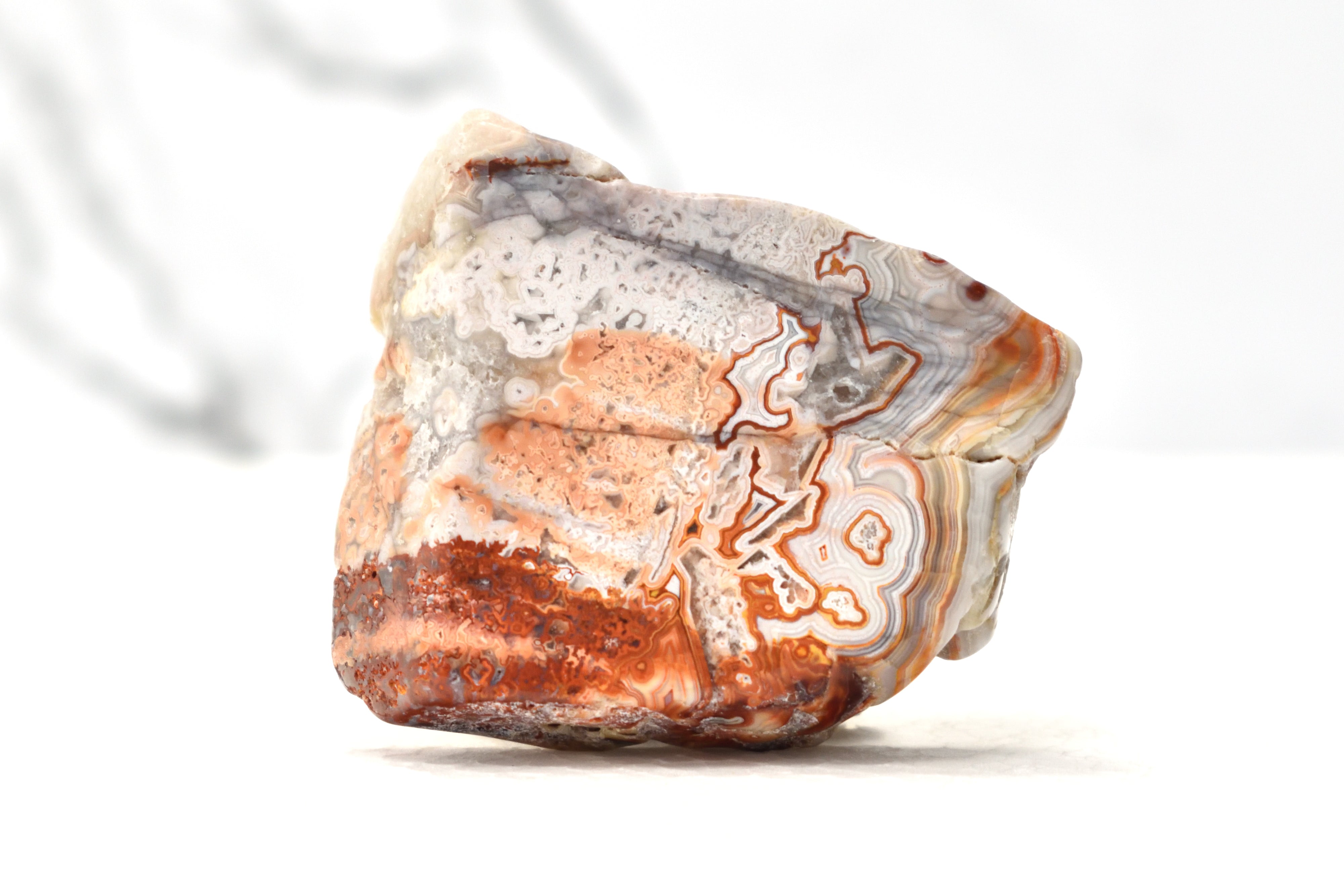 Crazy Lace Agate Slab Tumbled Pocket Sized