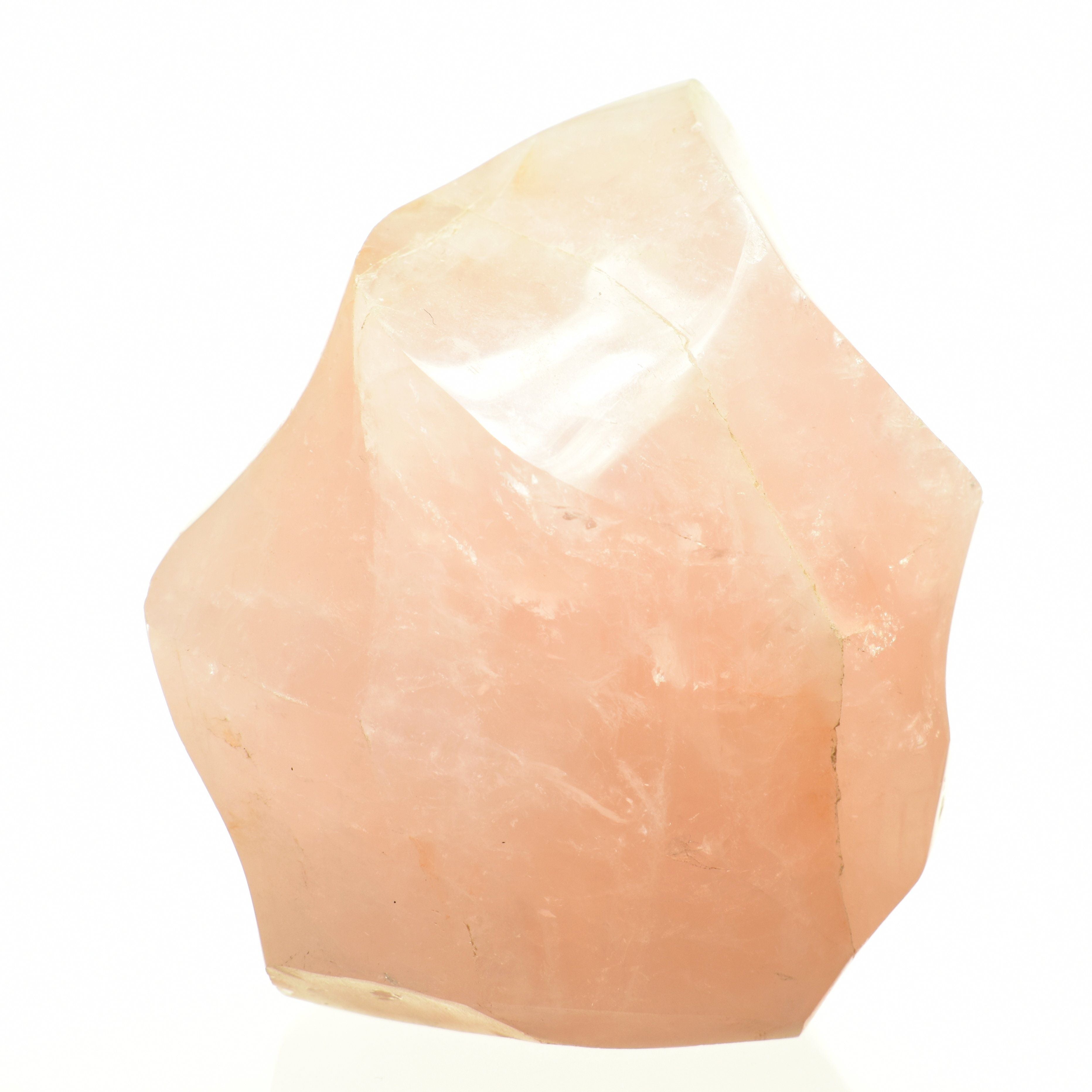 Rose Quartz Freeform Flame - 4.1 in.